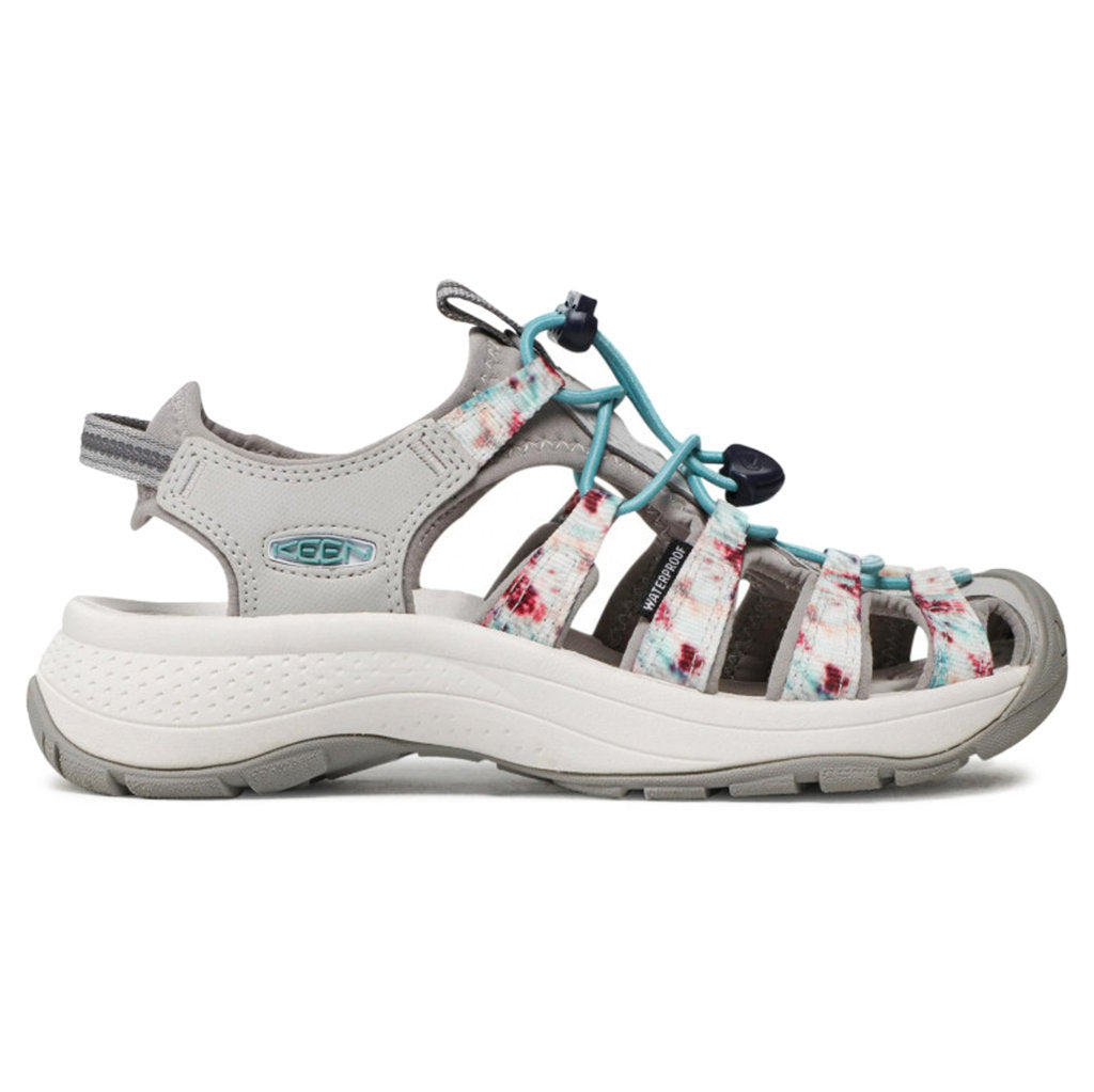 Keen Astoria West Textile Synthetic Womens Sandals#color_vapor porcelain