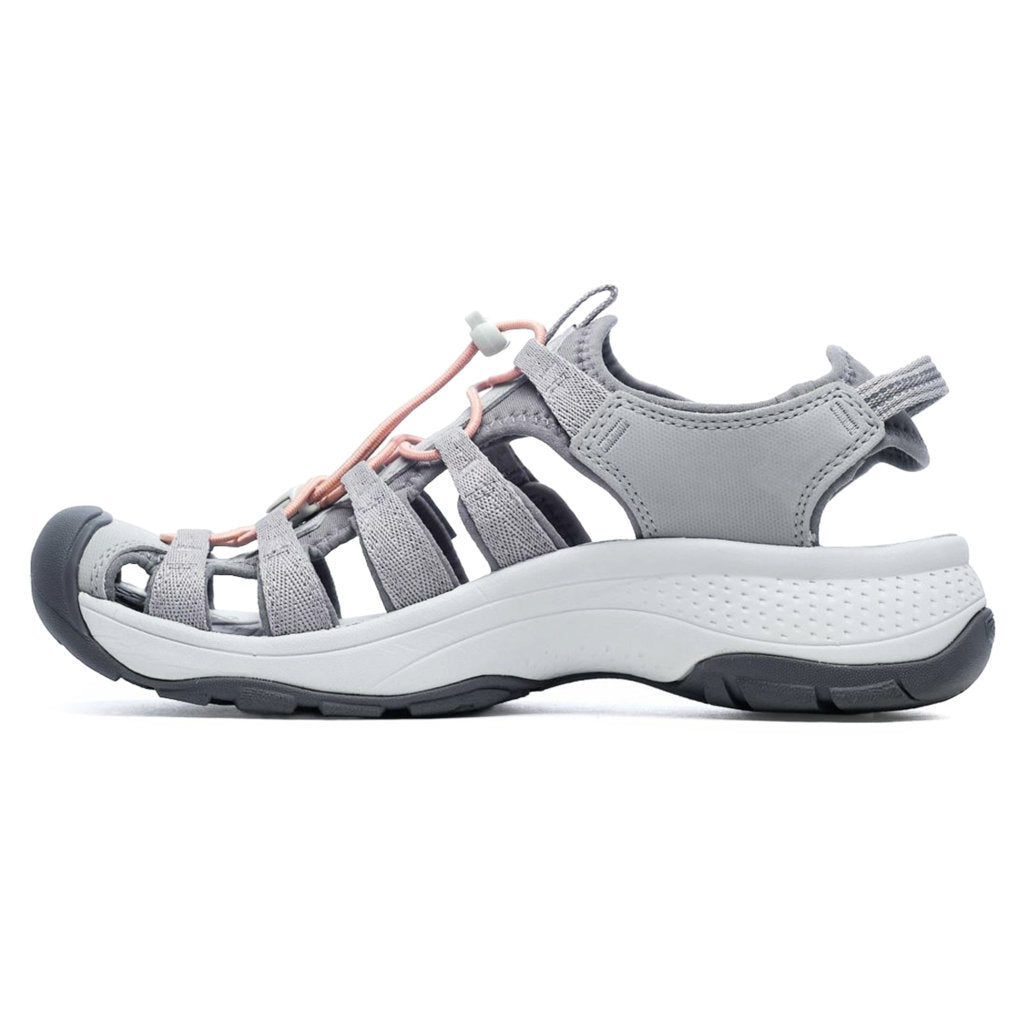 Keen Astoria West Textile Synthetic Womens Sandals#color_grey coral