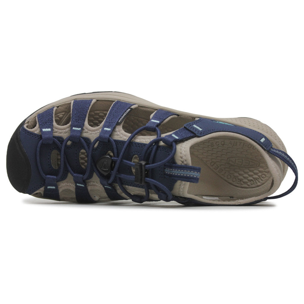 Keen Astoria West Textile Synthetic Womens Sandals#color_naval academy reef waters