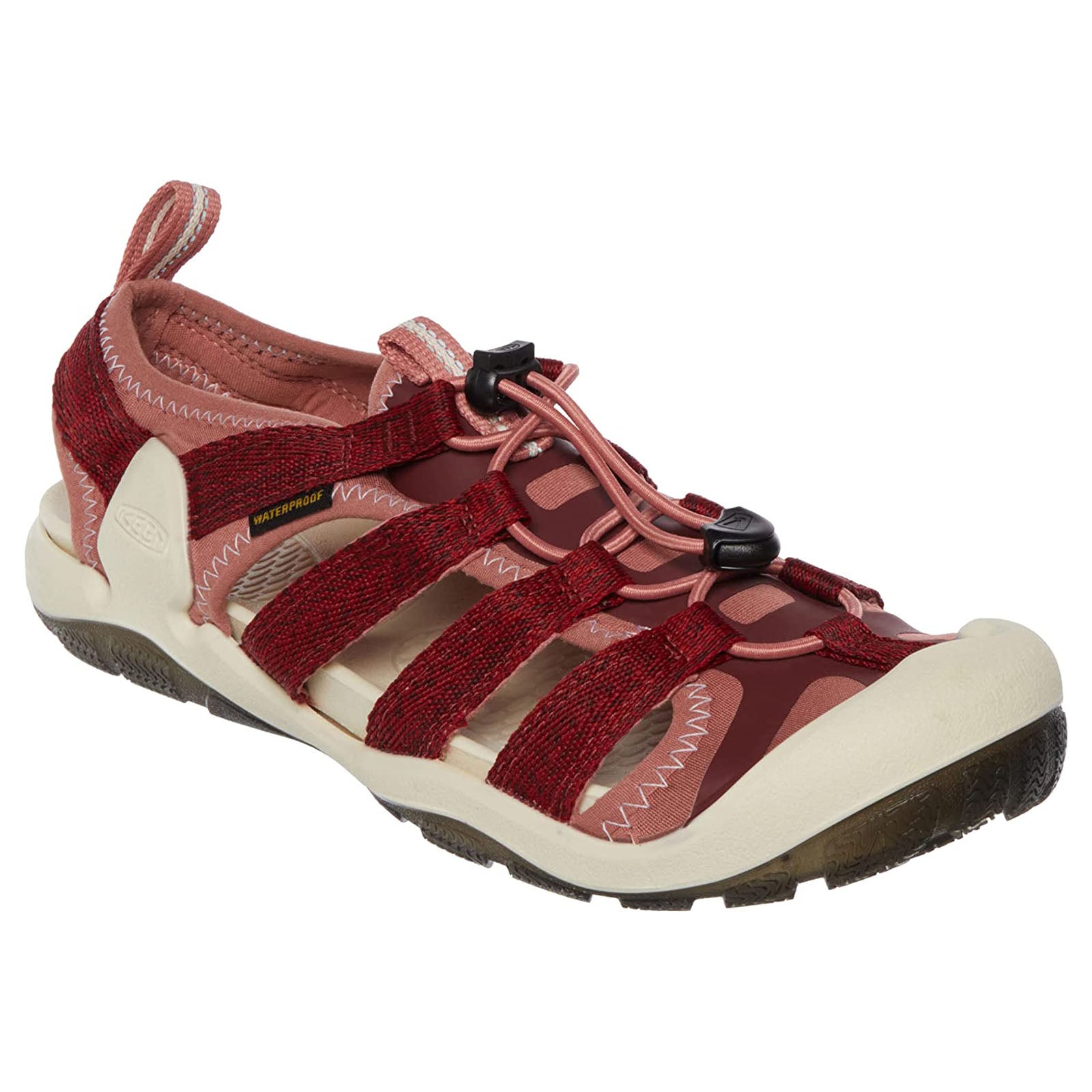 Keen CNX II 1024975 Textile Womens Sandals - Red Dahlia - 37#color_red dahlia