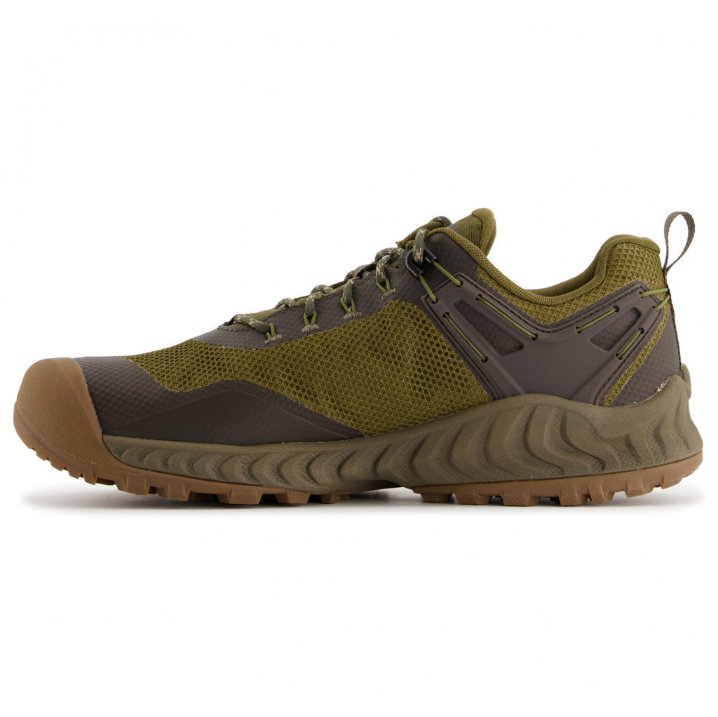 Keen NXIS EVO Mesh Men's Lightweight Waterproof Hiking Sneakers#color_dark olive black olive