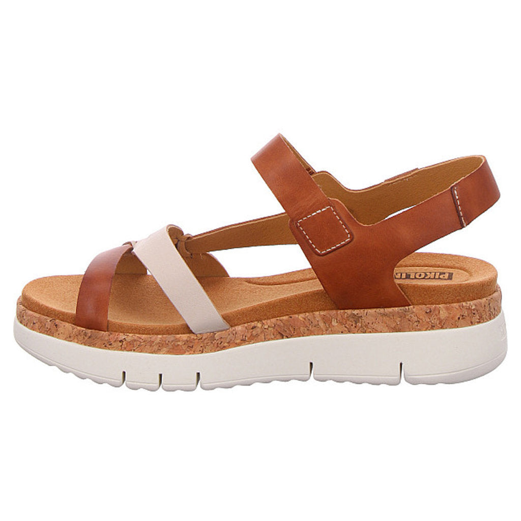 Pikolinos Palma W4N-0968 Leather Womens Sandals#color_marfil bra