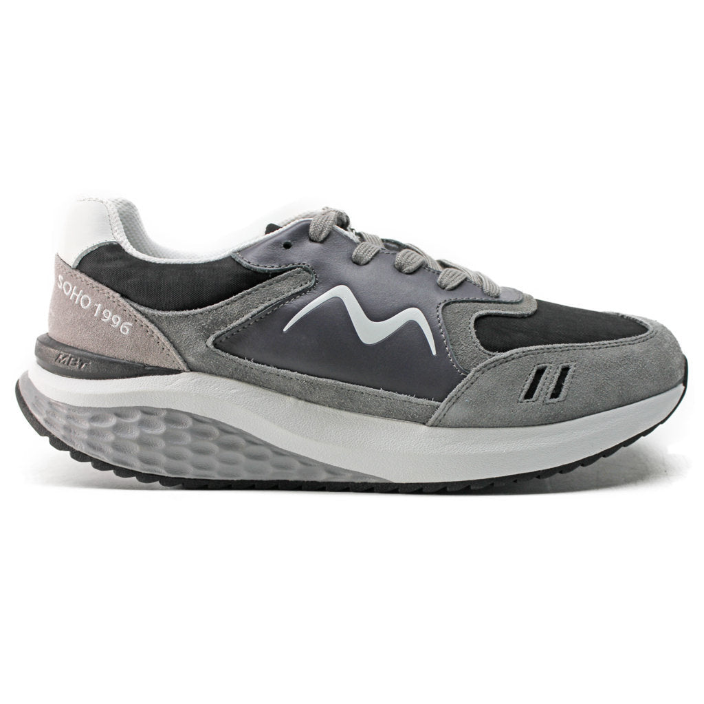 MBT Soho 1996 Leather Womens Sneakers#color_black grey