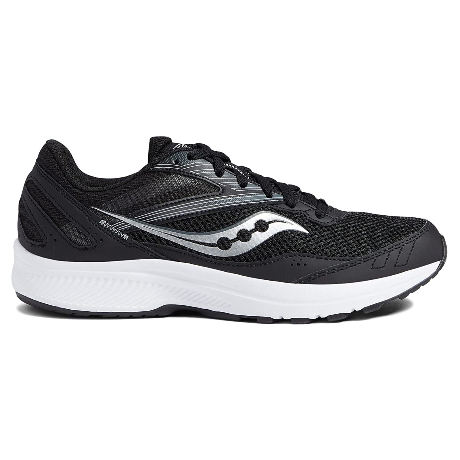 Saucony Cohesion 15 S20701-05 Textile Synthetic Mens Trainers - Black White - 45#color_black white