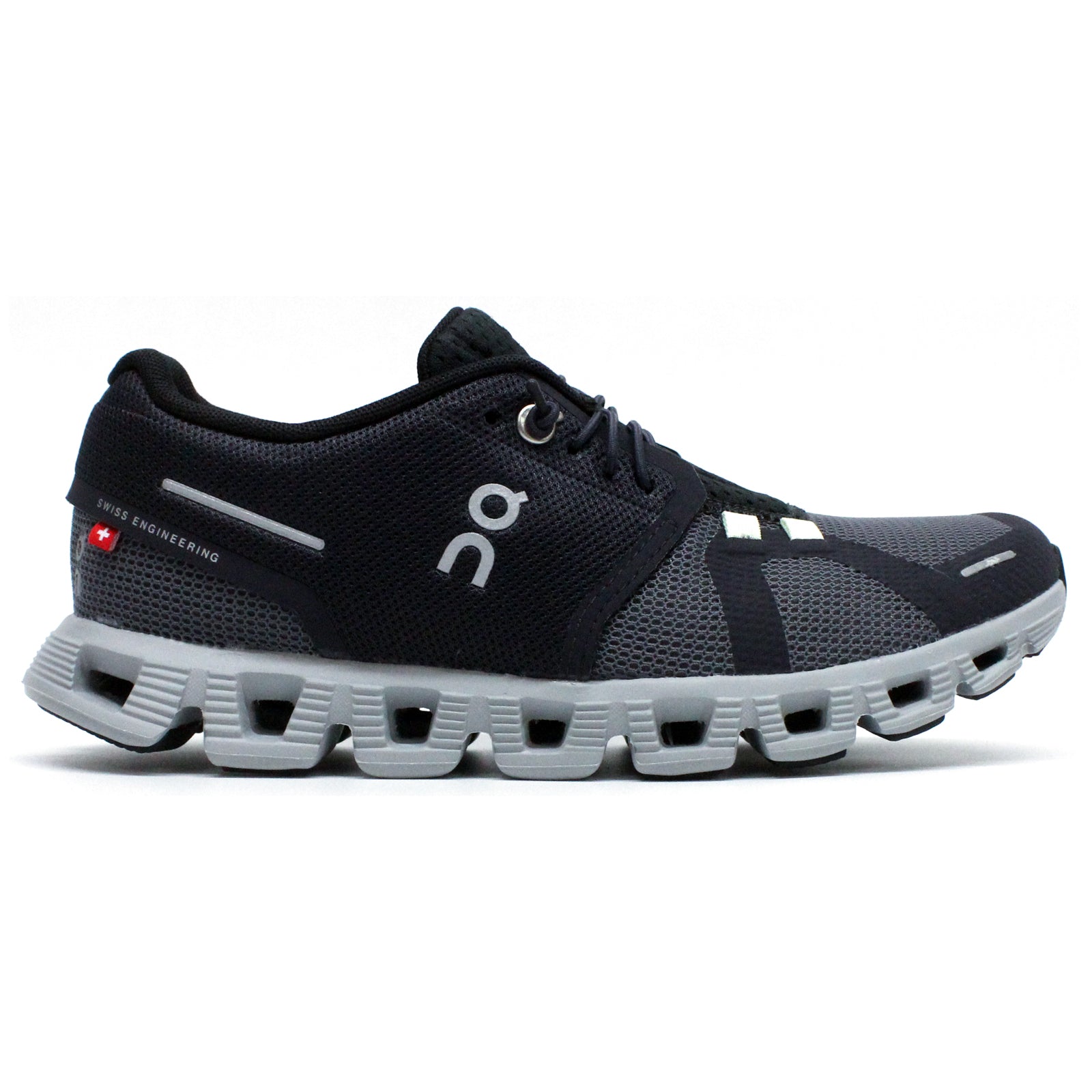 On Cloud 5 Push Textile Synthetic Womens Trainers#color_rock black