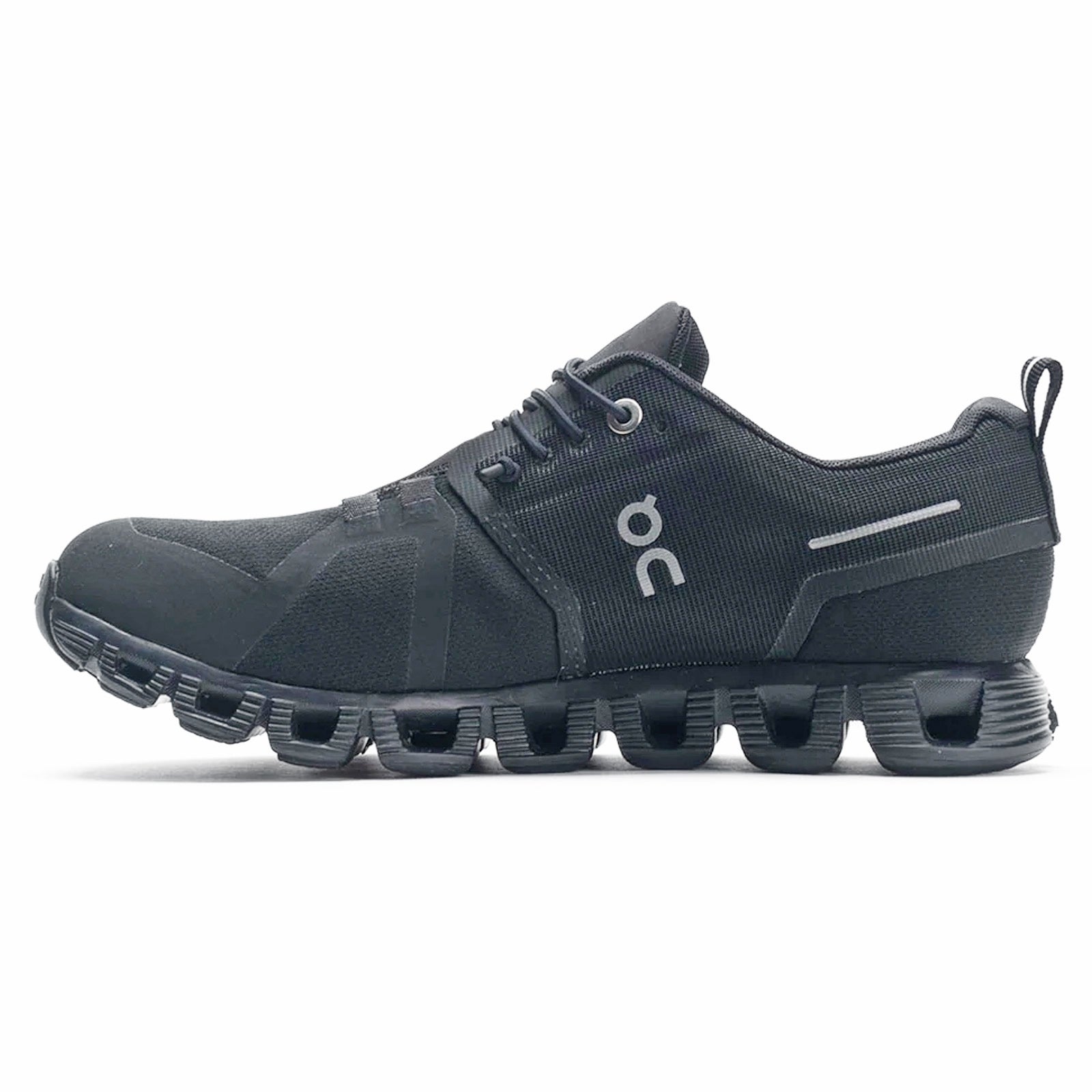 On Cloud 5 Waterproof 59-98838 Textile Synthetic Womens Trainers - All Black - 40#color_all black