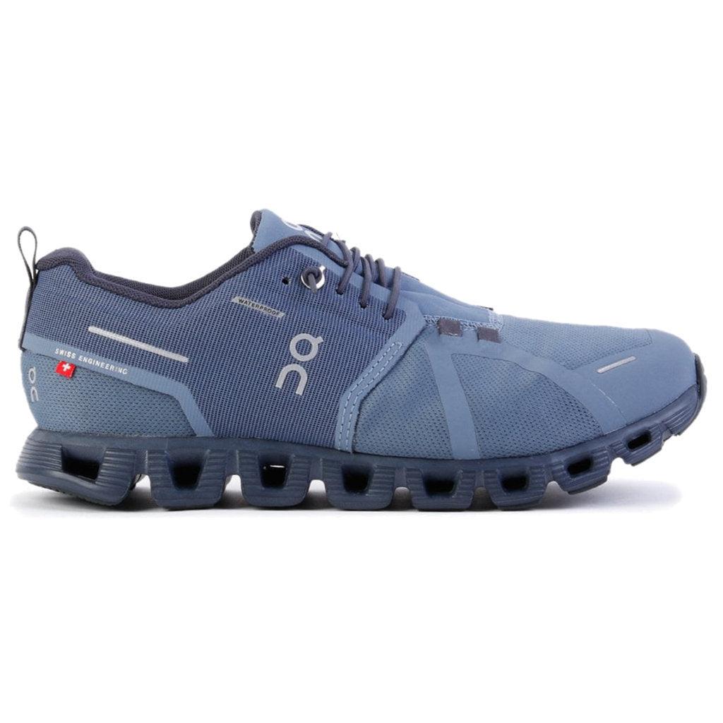 On Cloud 5 Waterproof Textile Synthetic Women's Sneakers#color_metal navy