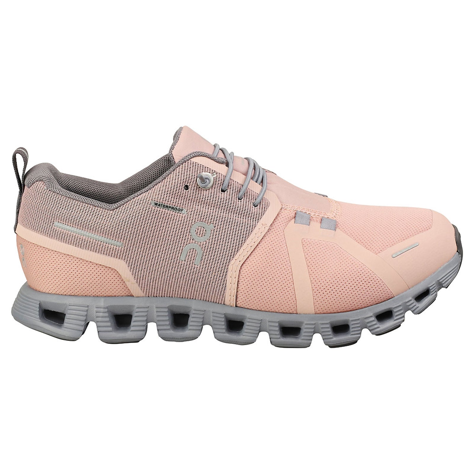 On Cloud 5 Waterproof 59-98527 Textile Synthetic Womens Trainers - Rose Fossil - 42#color_rose fossil