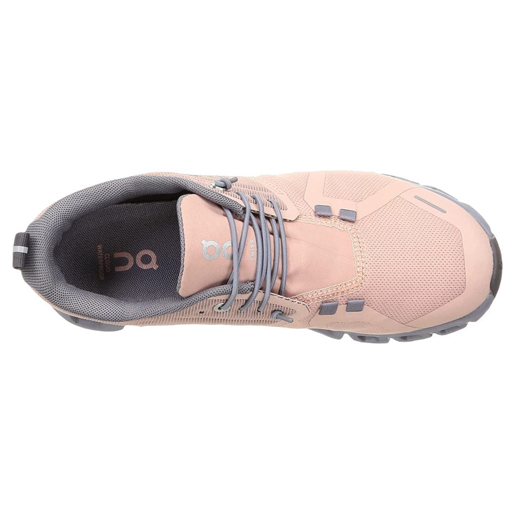 On Cloud 5 Waterproof Textile Synthetic Women's Sneakers#color_rose fossil