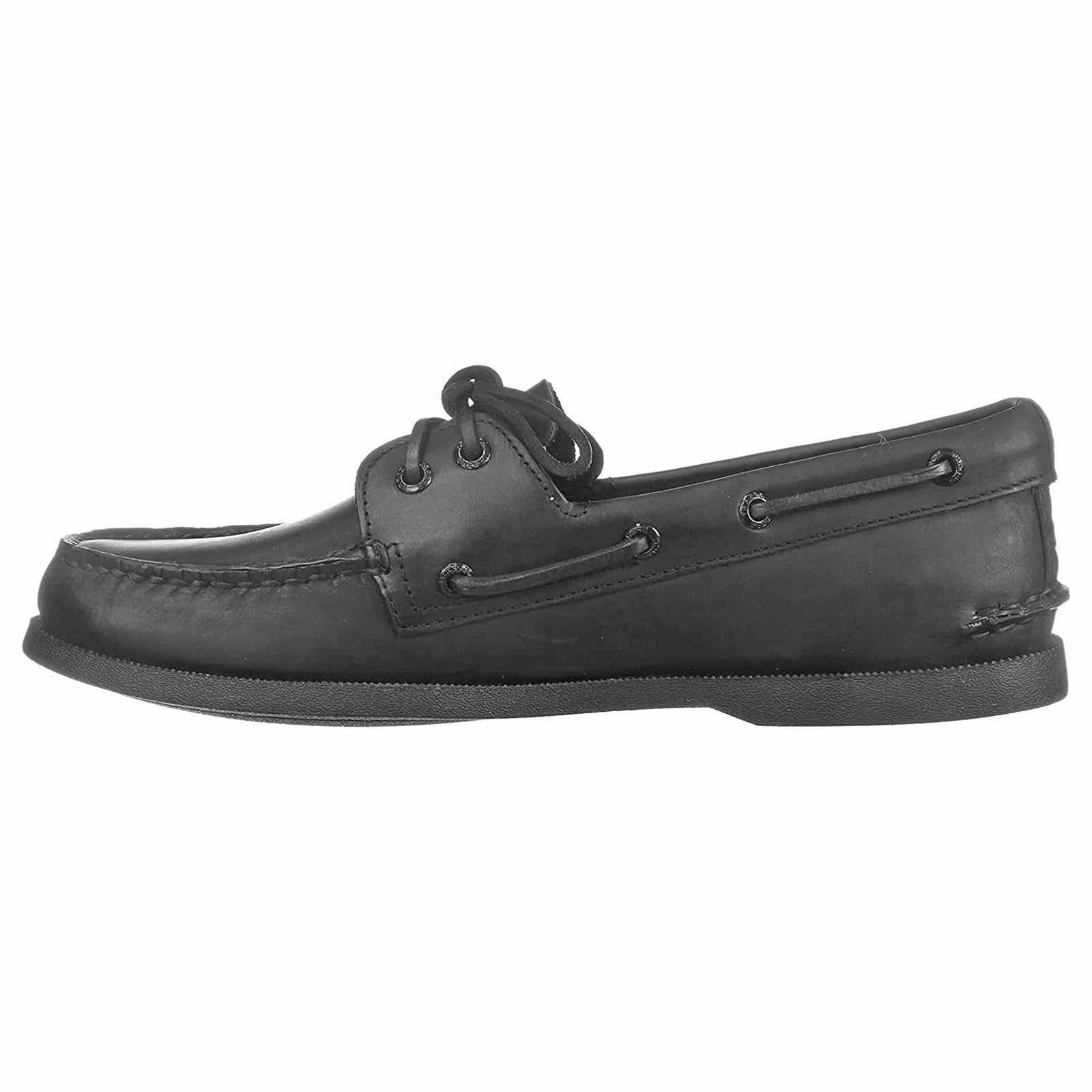 Sperry Authentic Original 2-Eye 0836981 Leather Mens Shoes - Black - 44.5#color_black