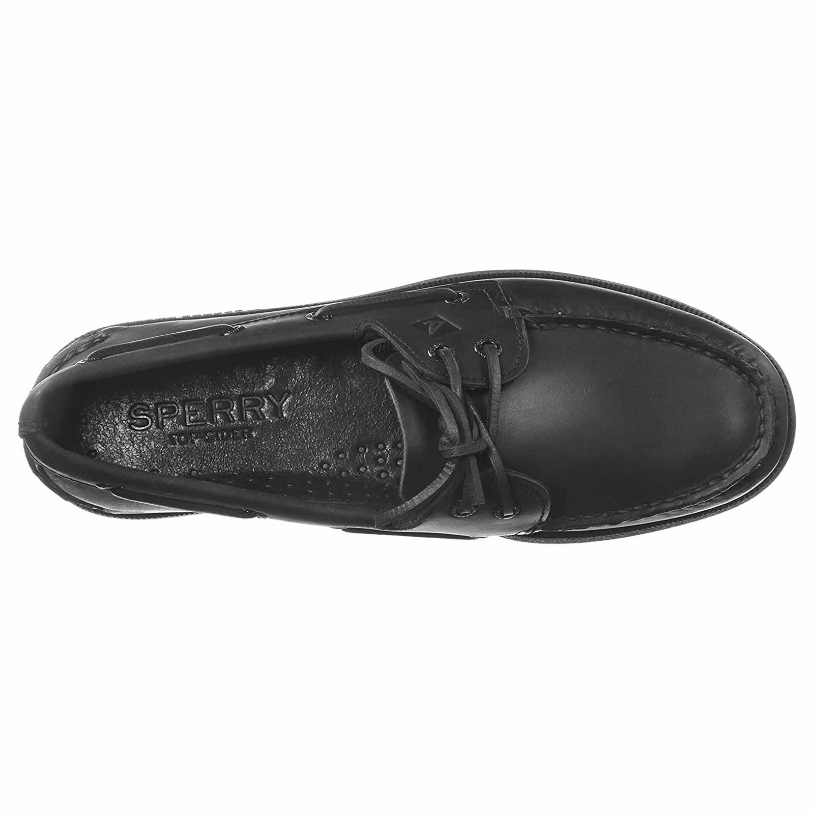 Sperry Authentic Original 2-Eye 0836981 Leather Mens Shoes - Black - 44.5#color_black