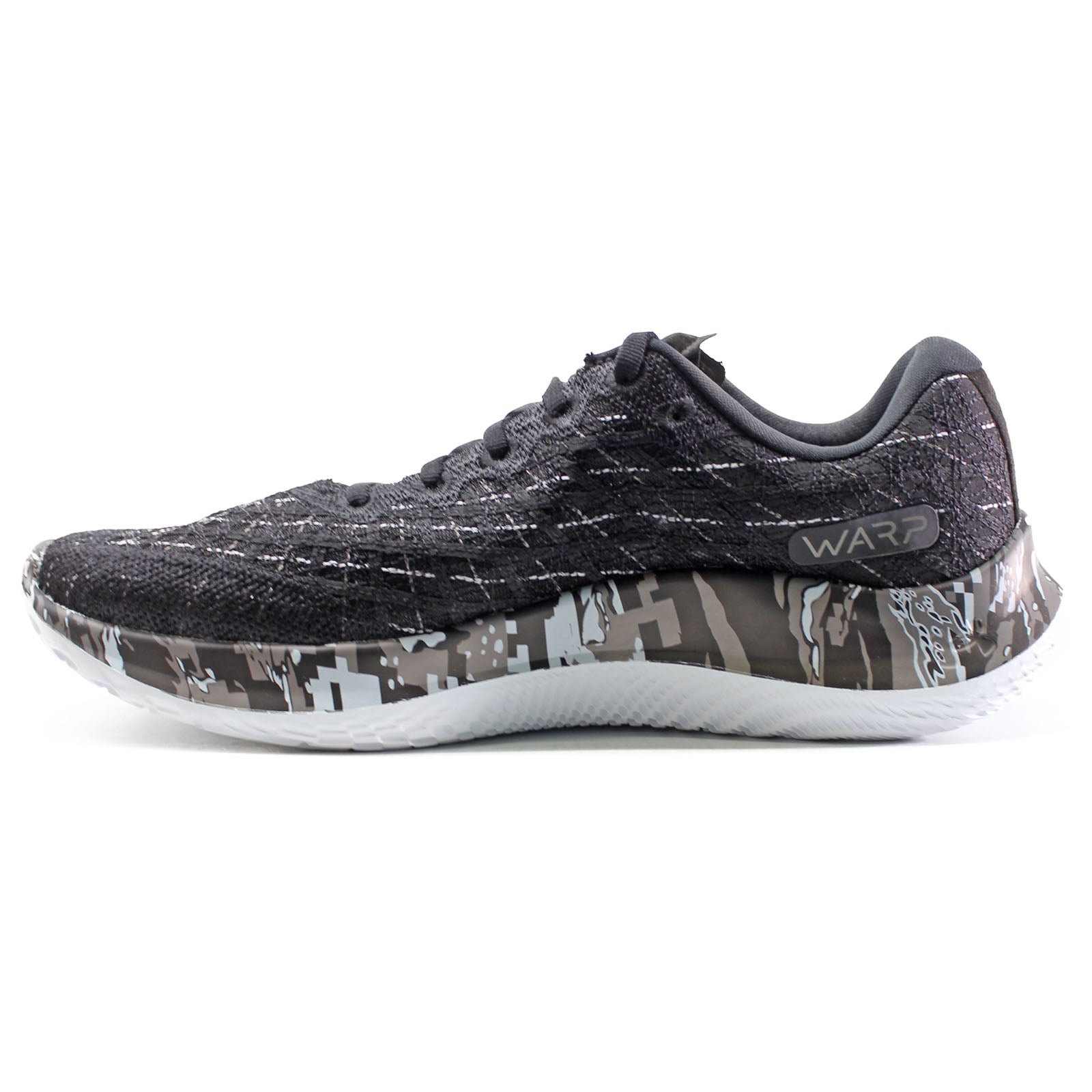 Under Armour Flow Velociti Wind RFCamo 3024647-001 Synthetic Textile Mens Trainers - Black Grey - 42.5#color_black grey