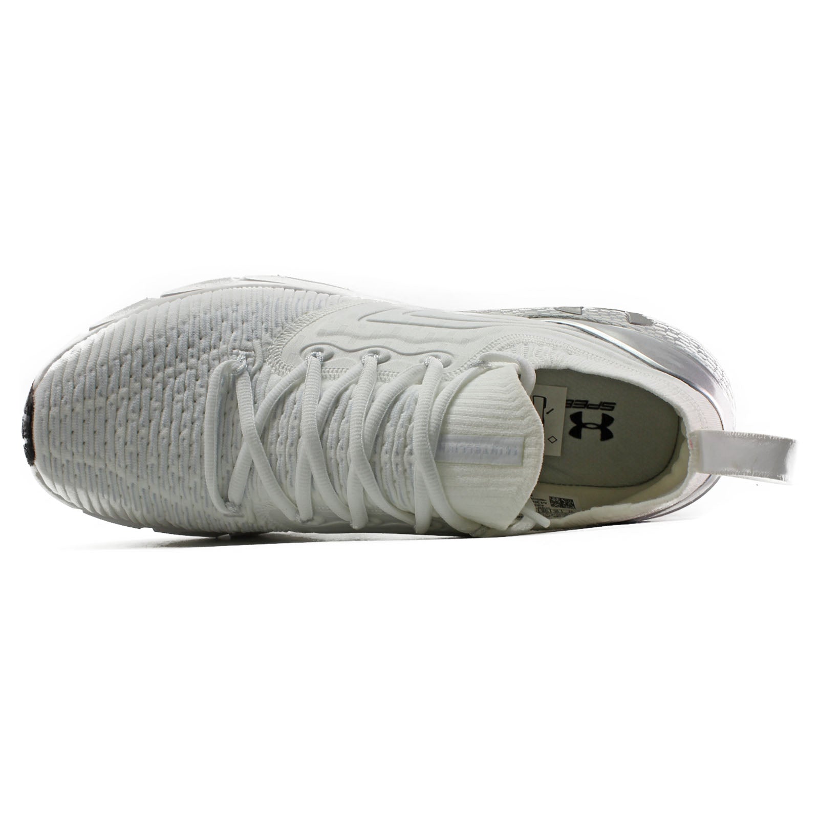 Under Armour HOVR Phantom 2 INKNT MTL 3025353-101 Synthetic Textile Mens Trainers - White Grey - 41#color_white grey