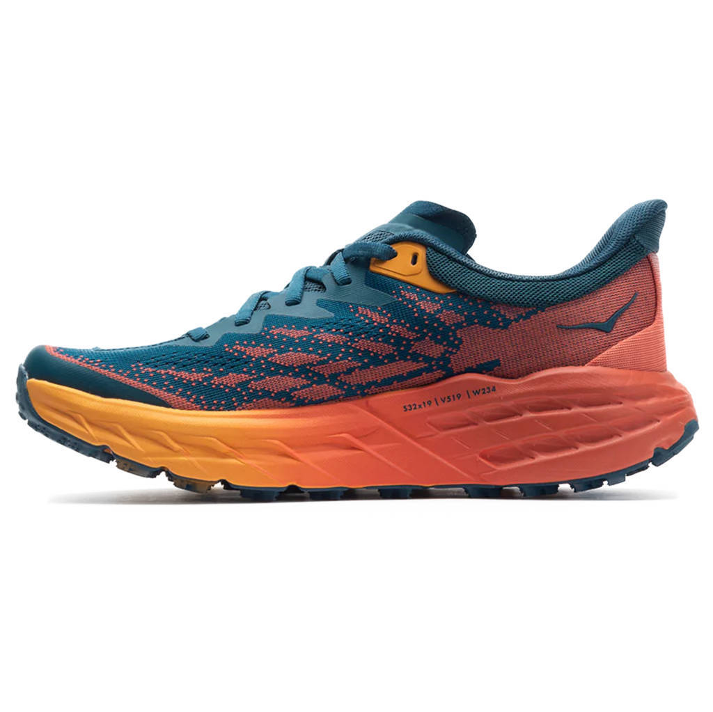 Hoka One One Speedgoat 5 Textile Synthetic Womens Sneakers#color_blue coral camellia