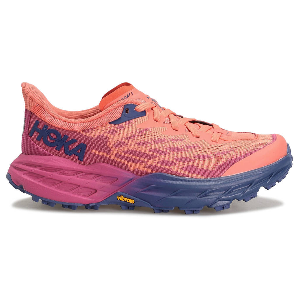 Hoka One One Speedgoat 5 Textile Synthetic Womens Sneakers#color_festival fuchsia camellia