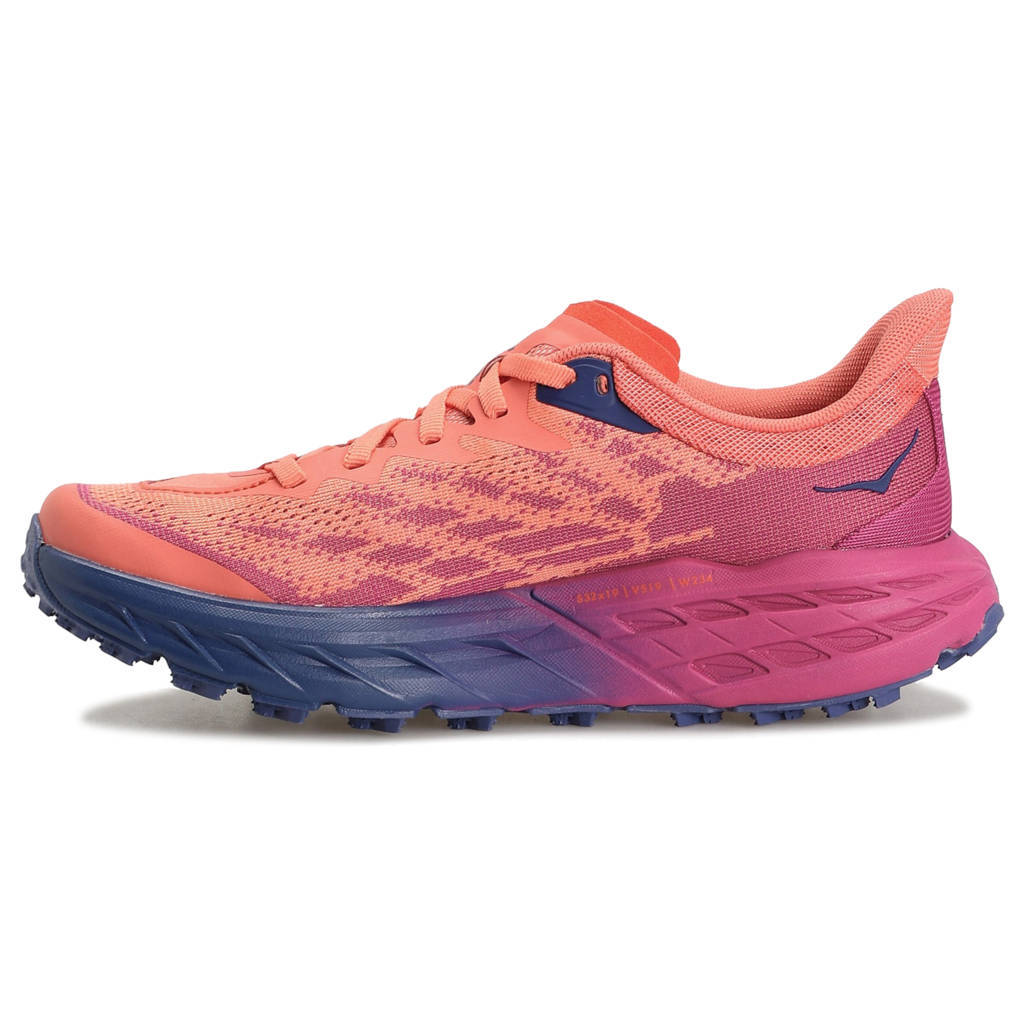 Hoka One One Speedgoat 5 Textile Synthetic Womens Sneakers#color_festival fuchsia camellia