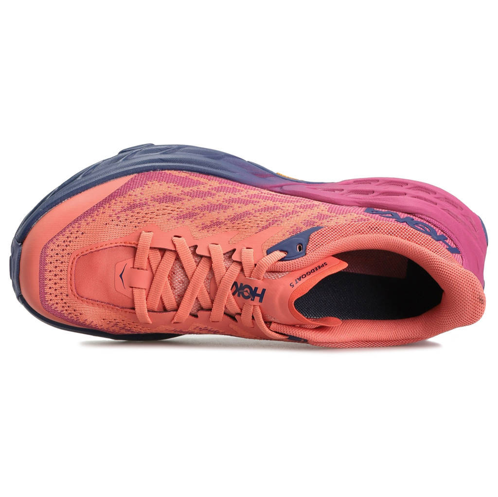 Hoka One One Speedgoat 5 Textile Synthetic Womens Sneakers#color_festival fuchsia camellia