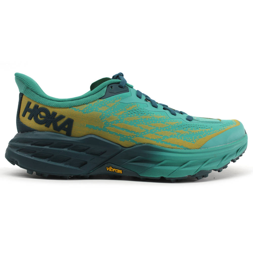 Hoka One One Speedgoat 5 Textile Synthetic Womens Sneakers#color_deep teal water garden
