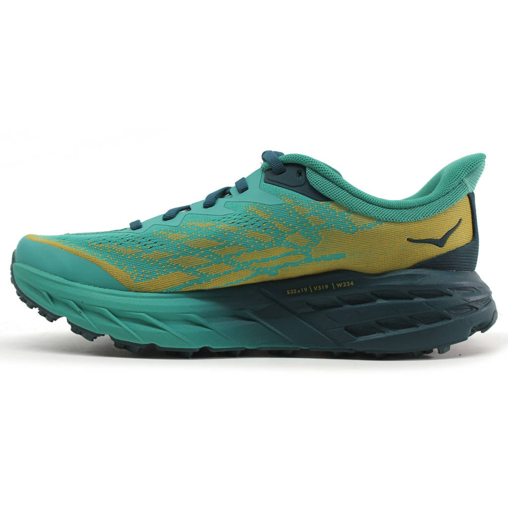 Hoka One One Speedgoat 5 Textile Synthetic Womens Sneakers#color_deep teal water garden