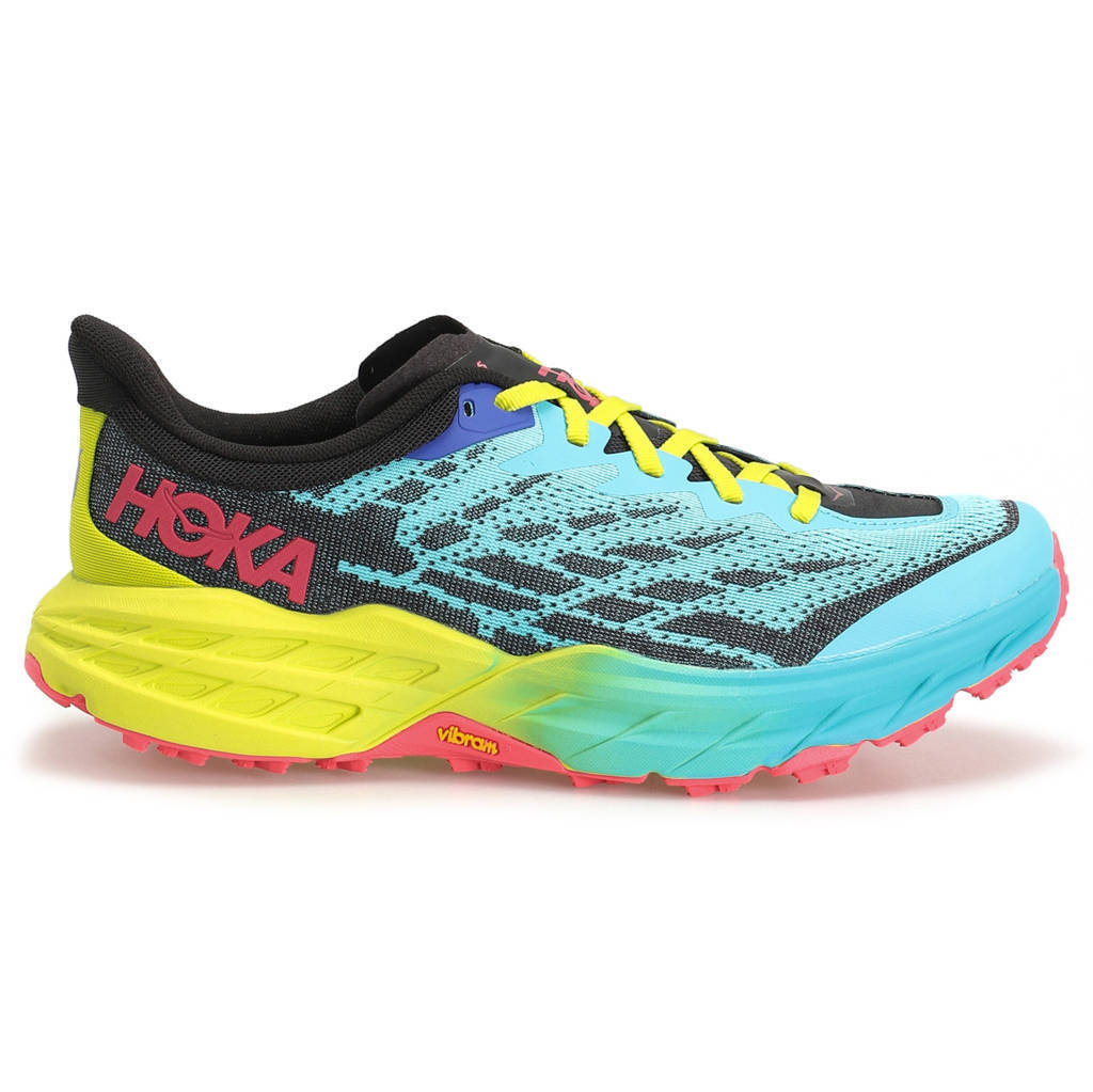 Hoka One One Speedgoat 5 Textile Synthetic Womens Sneakers#color_scuba blue black