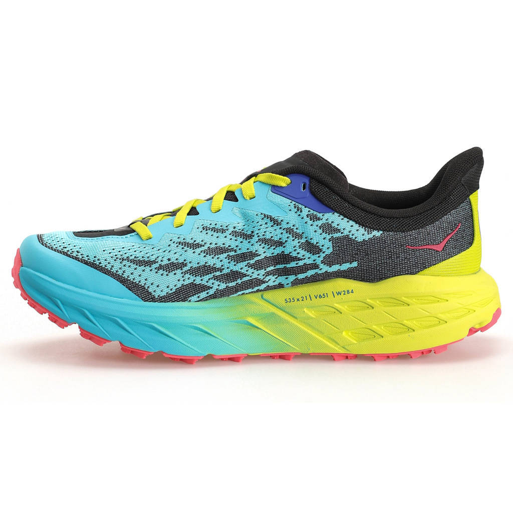 Hoka One One Speedgoat 5 Textile Synthetic Womens Sneakers#color_scuba blue black