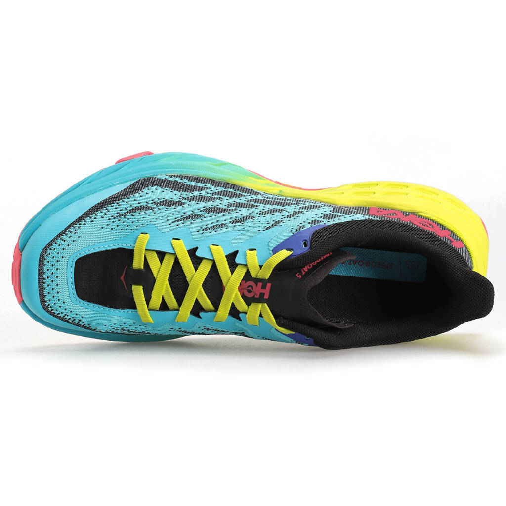 Hoka One One Speedgoat 5 Textile Synthetic Womens Sneakers#color_scuba blue black