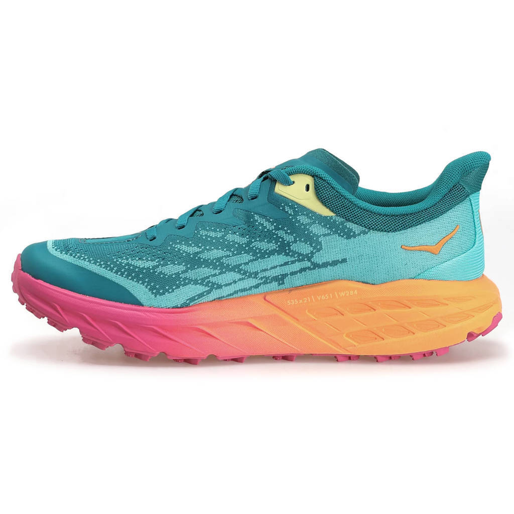 Hoka One One Speedgoat 5 Textile Synthetic Womens Sneakers#color_deep lake ceramic