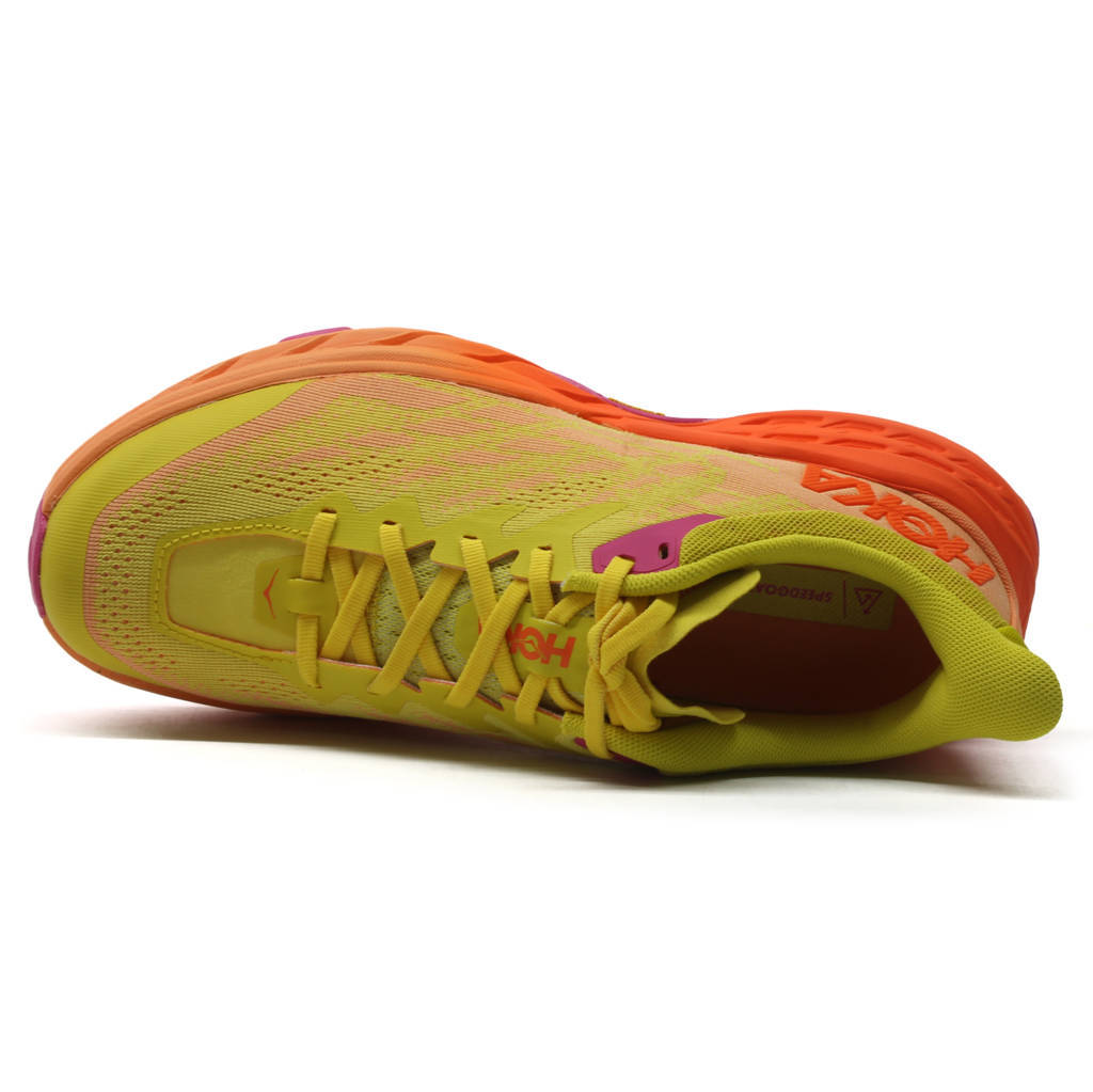 Hoka One One Speedgoat 5 Textile Synthetic Womens Sneakers#color_passion fruit mock orange