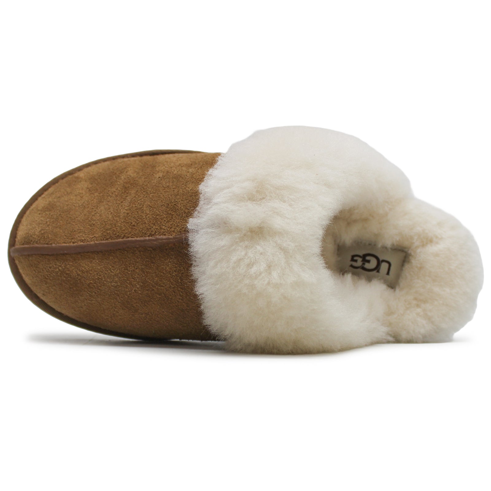 UGG Scuffette II Sheepskin Suede Women's Slide Sandals#color_chestnut