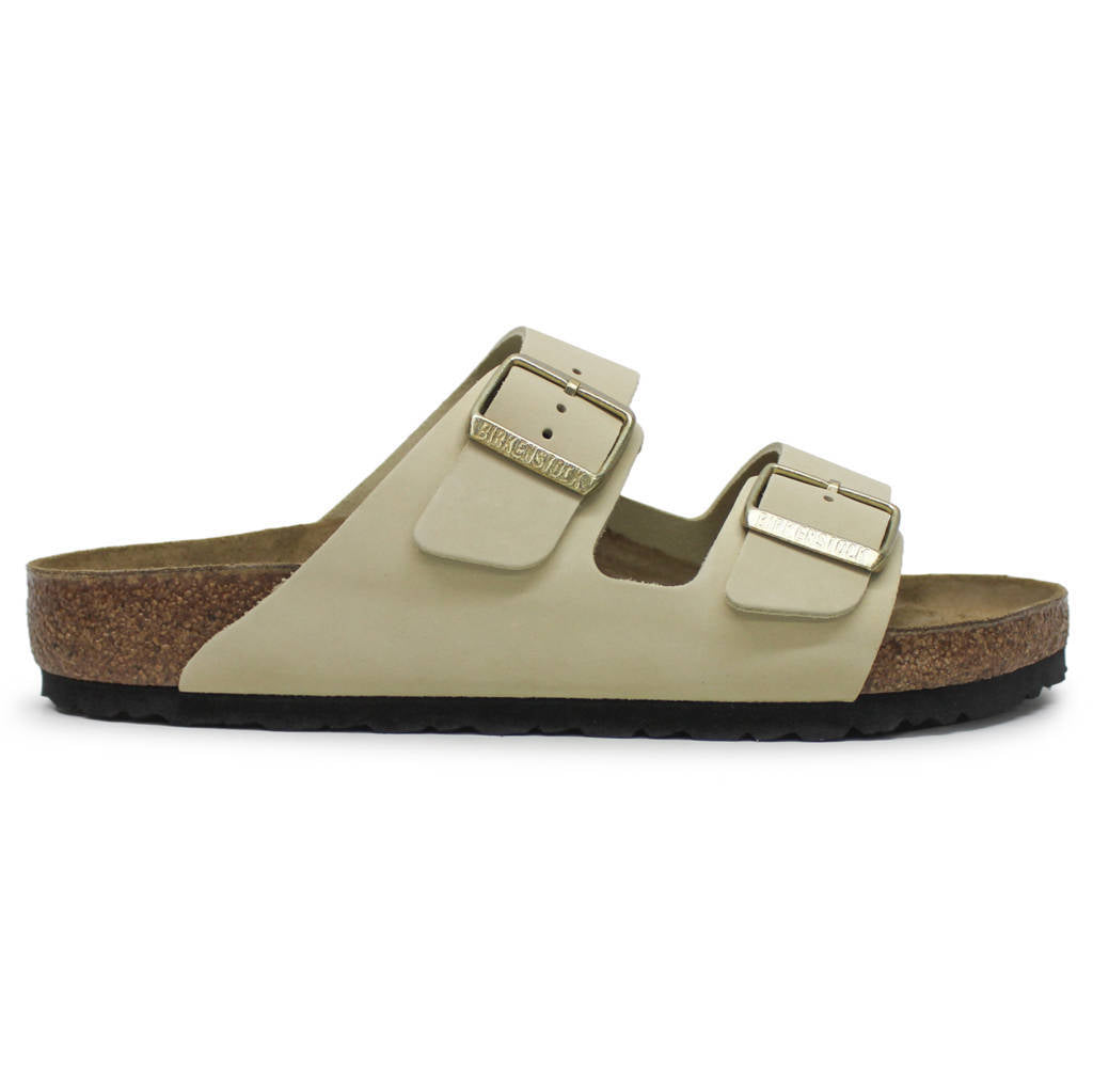 Birkenstock Arizona BS Nubuck Leather Unisex Sandals#color_ecru