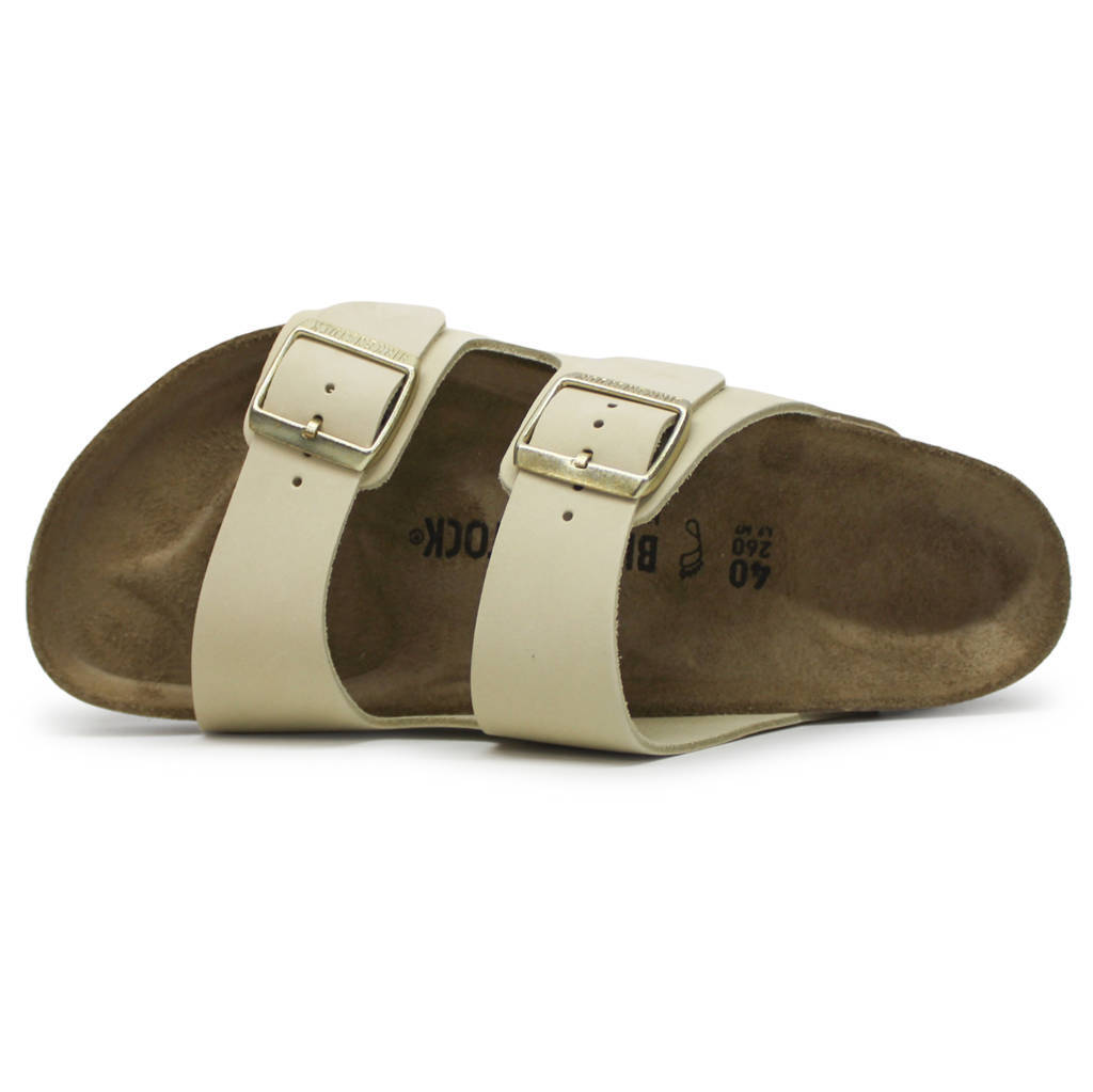 Birkenstock Arizona BS Nubuck Leather Unisex Sandals#color_ecru