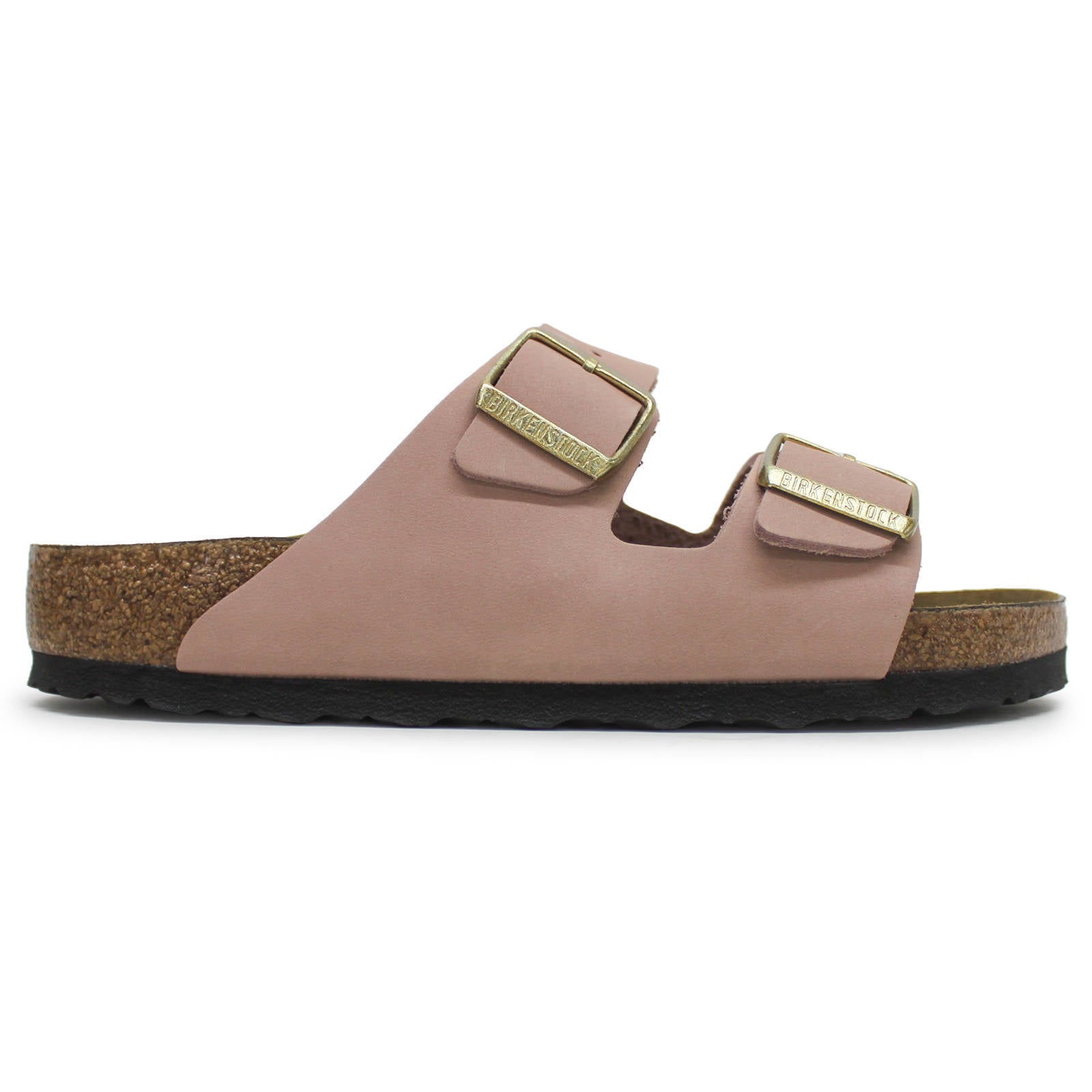 Birkenstock Arizona BS Nubuck Leather Unisex Sandals#color_Soft Pink