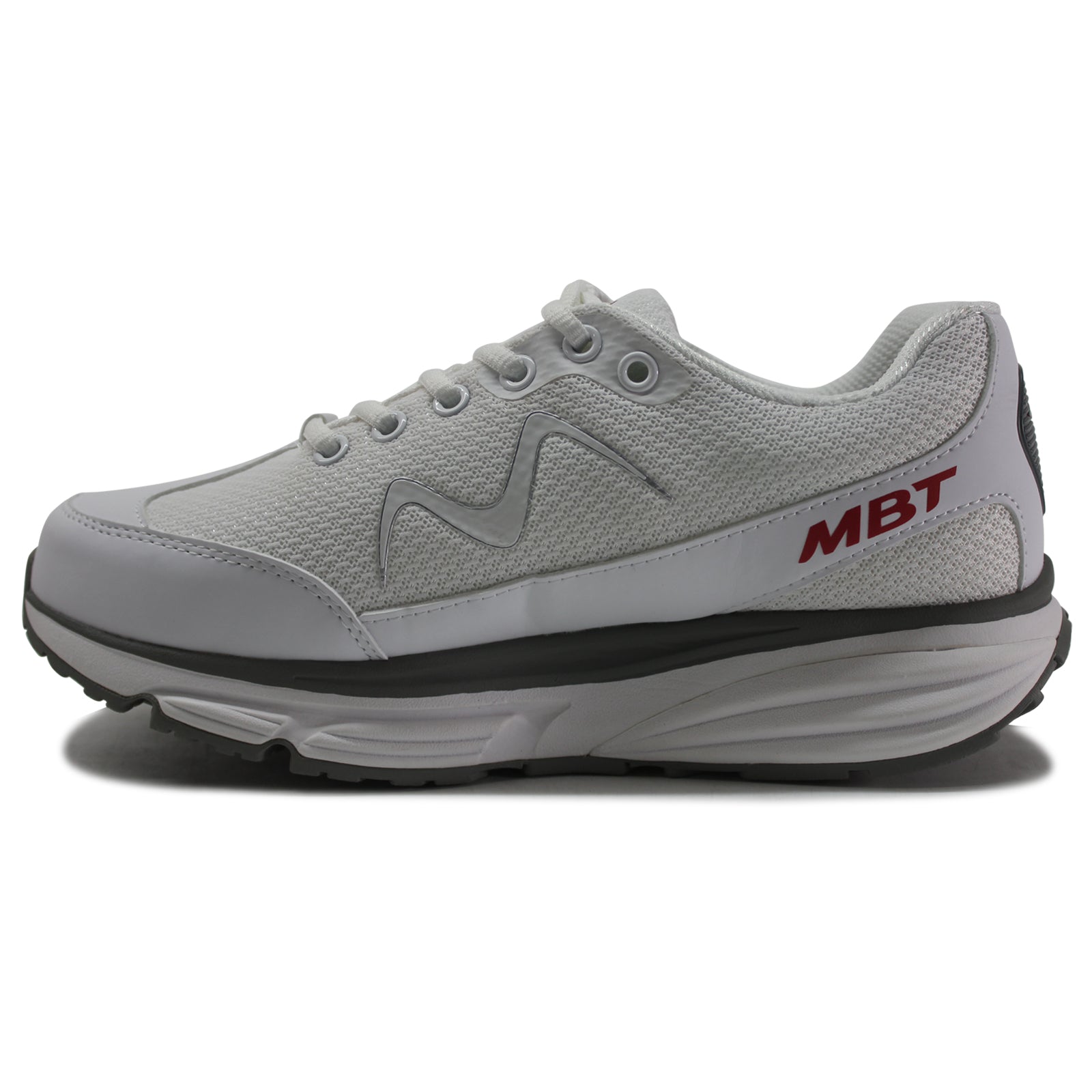 MBT Sport 1 702838-16Y Textile Synthetic Mens Trainers - White - 41.5#color_white