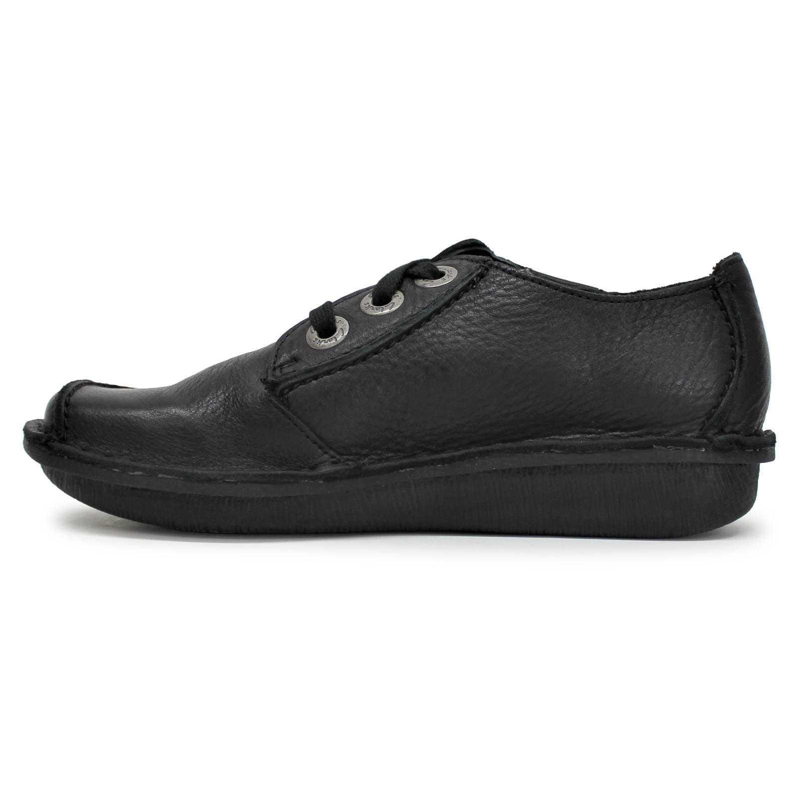 Clarks Funny Dream Leather Womens Shoes#color_black