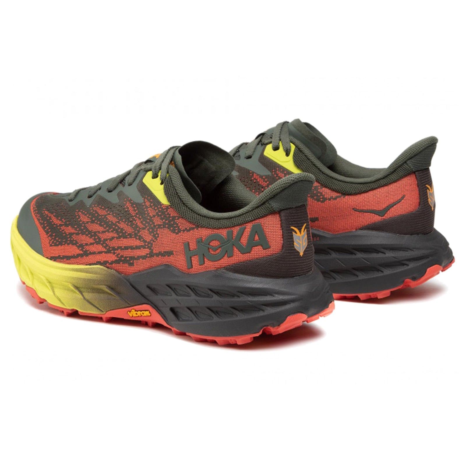 Hoka Speedgoat 5 1123157-TFST Textile Synthetic Mens Trainers - Thyme Fiesta - 10.5#color_thyme fiesta