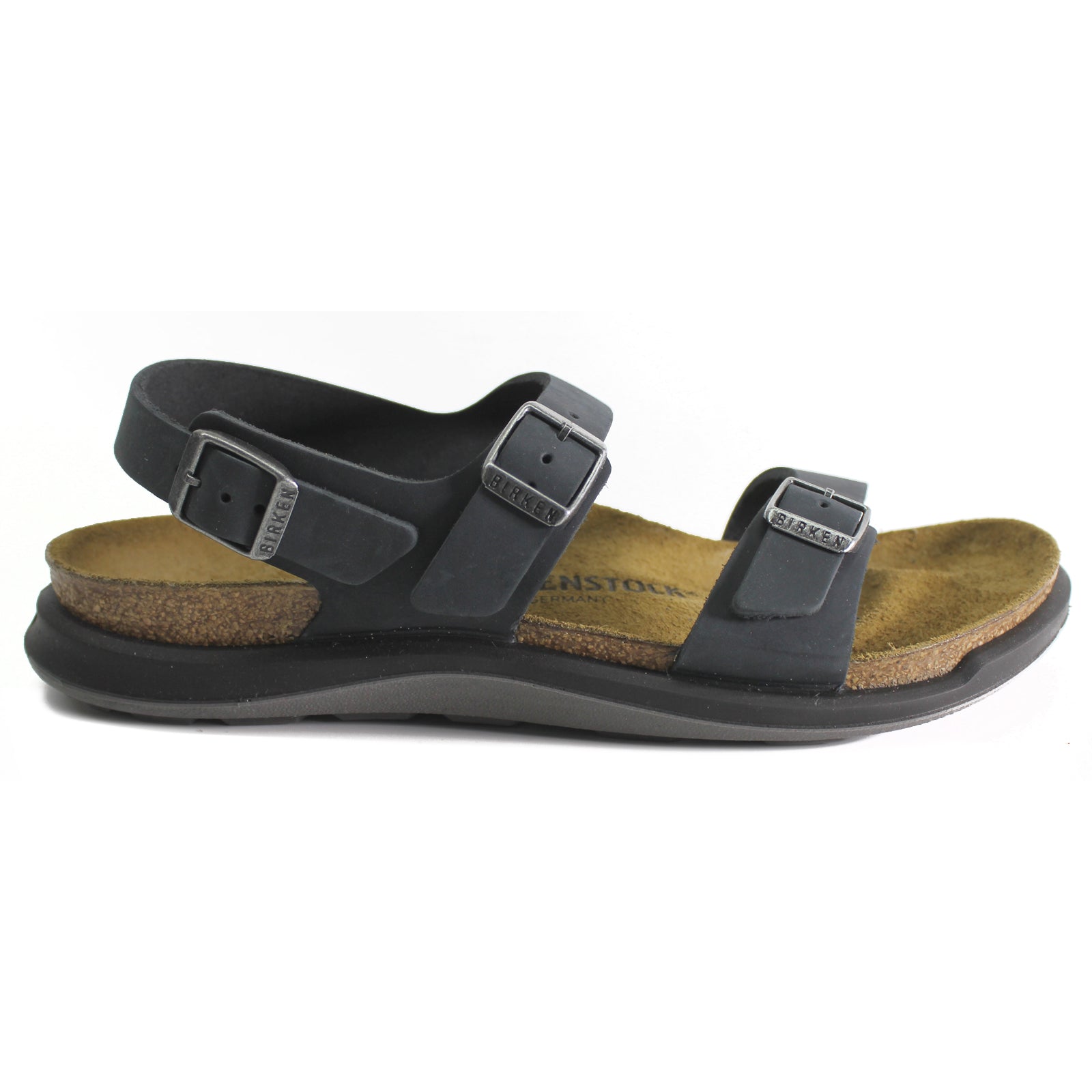 Birkenstock Sonora CT 1022340 Waxy Leather Unisex Sandals - Black - 39#color_black