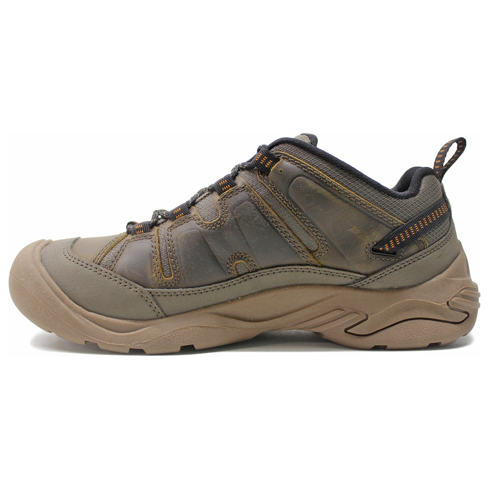 Keen Circadia 1027259 Leather Textile Mens Trainers - Canteen Curry - 42#color_canteen curry