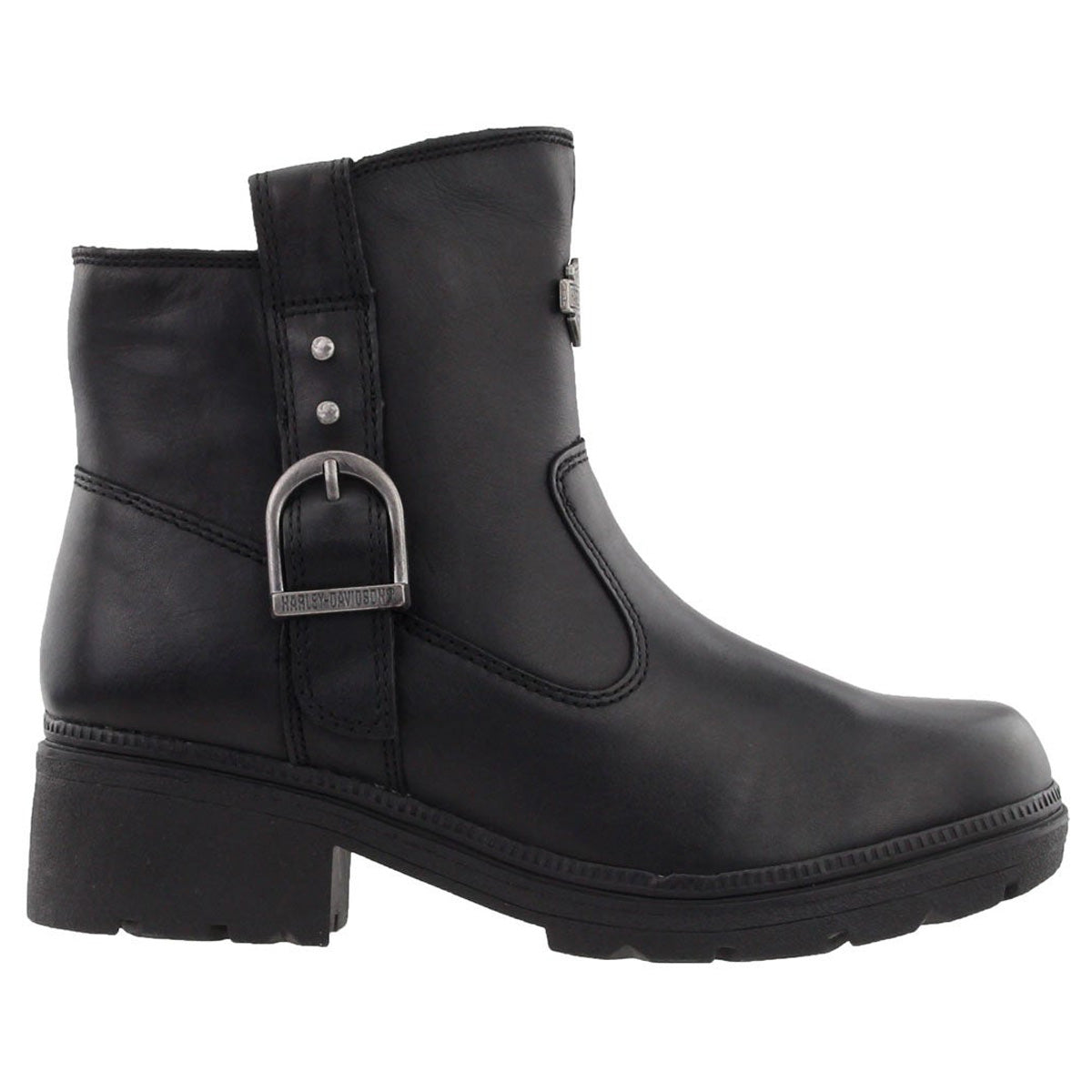 Harley Davidson Madera D84406 Leather Womens Boots - Black - 39#color_black