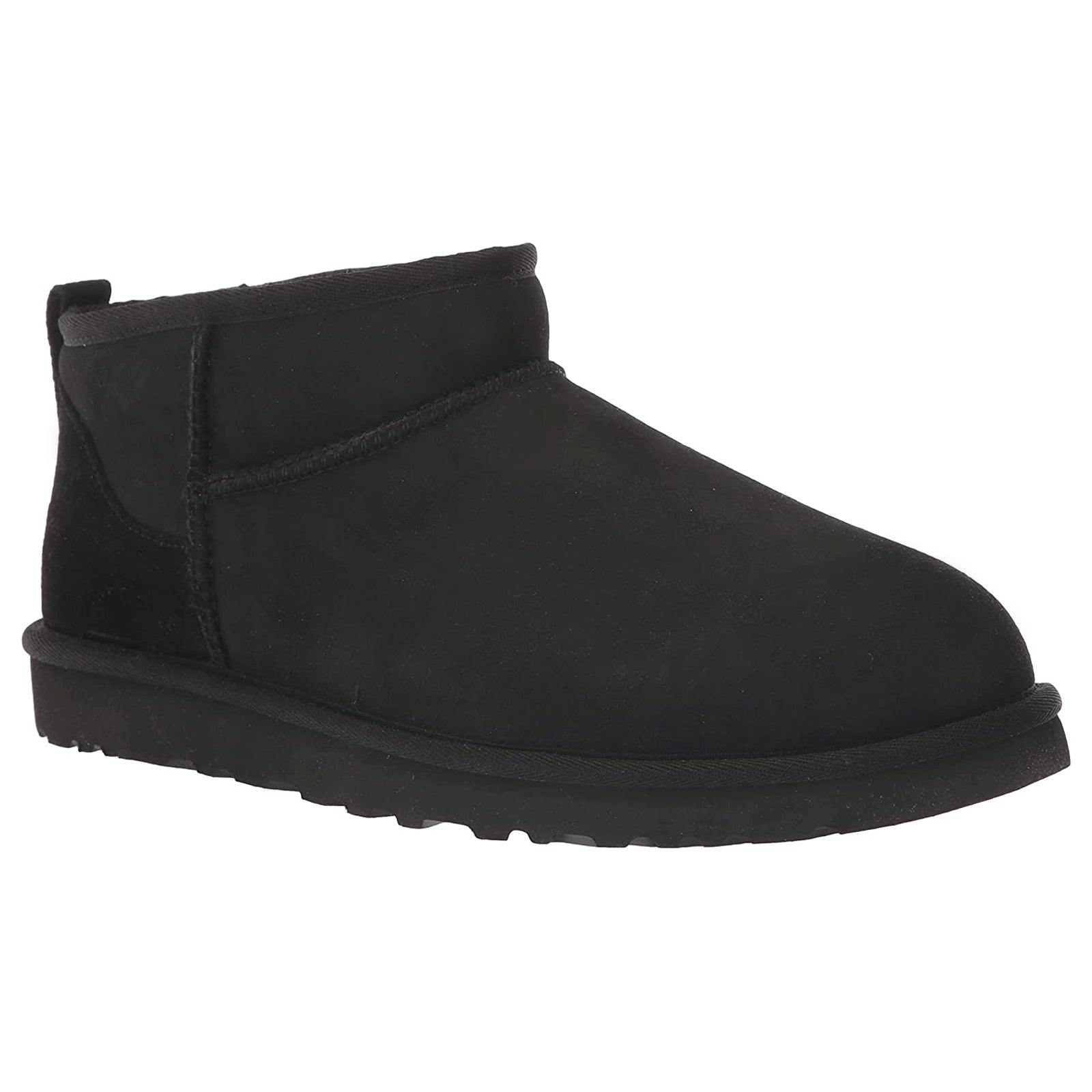 Ugg Classic Ultra Mini 1137391-BLK Suede Mens Boots - Black - 43#color_black