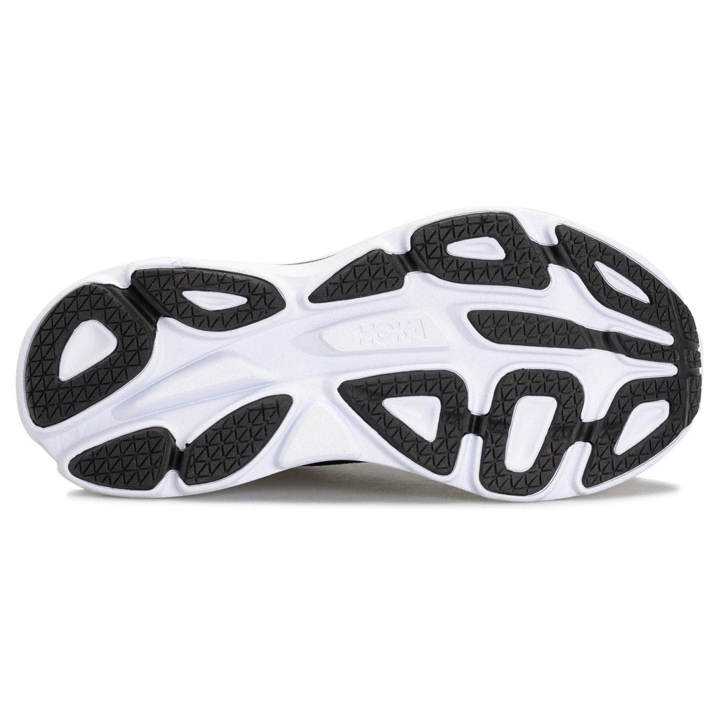 Hoka One One Bondi 8 Textile Womens Sneakers#color_black white
