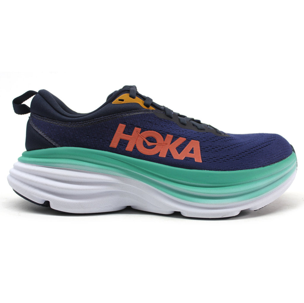 Hoka One One Bondi 8 Textile Womens Sneakers#color_outer space bellwether blue