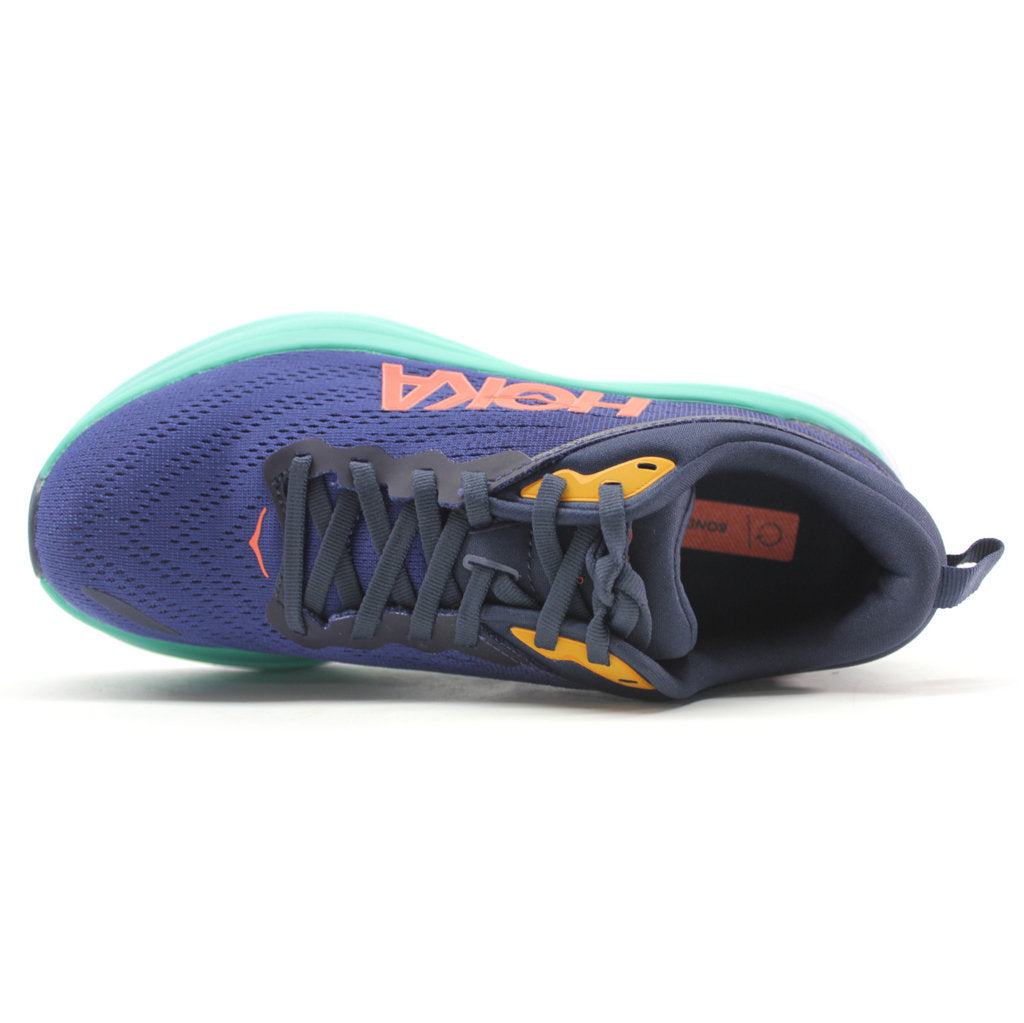 Hoka One One Bondi 8 Textile Womens Sneakers#color_outer space bellwether blue
