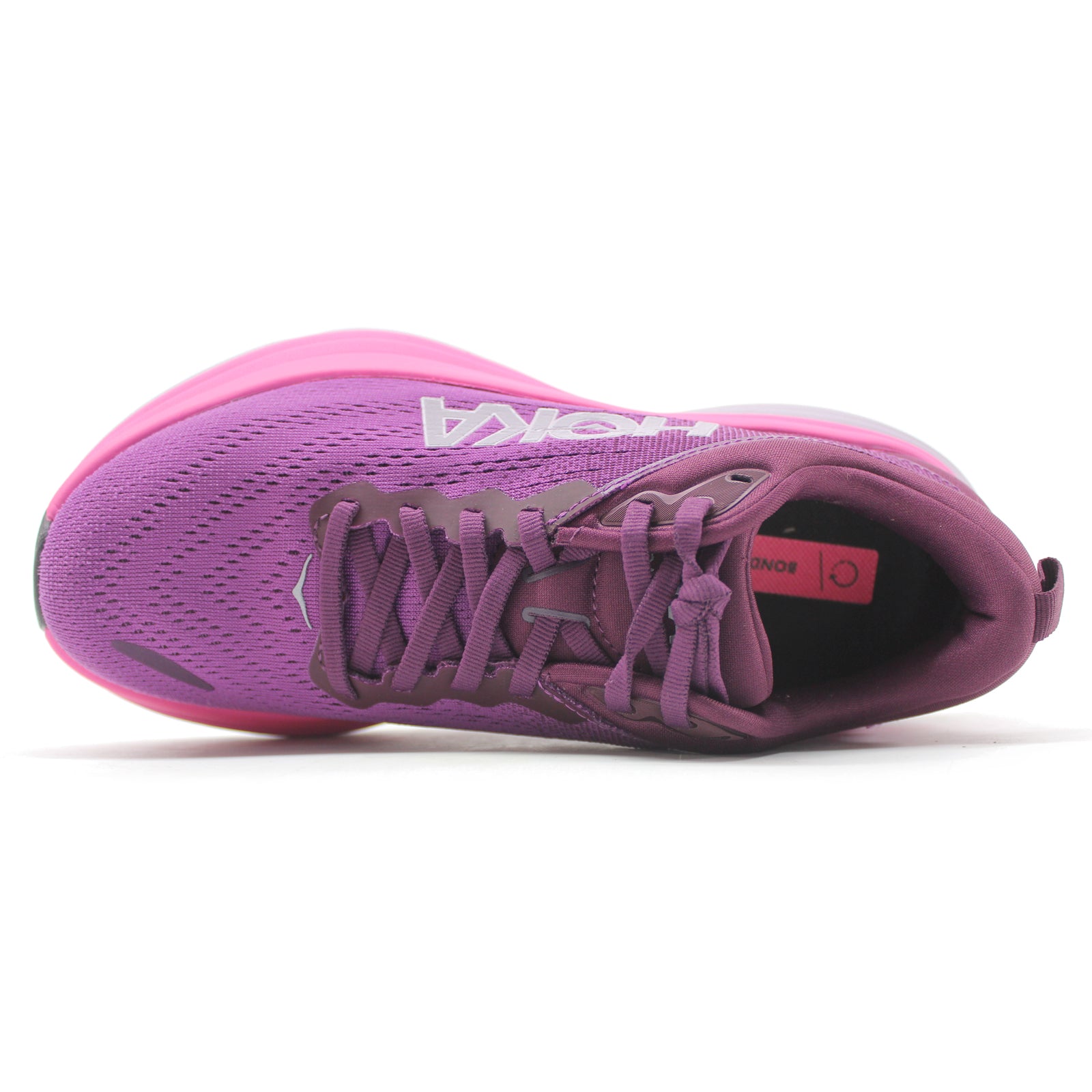 Hoka Bondi 8 Textile Womens Trainers#color_beautyberry grape wine