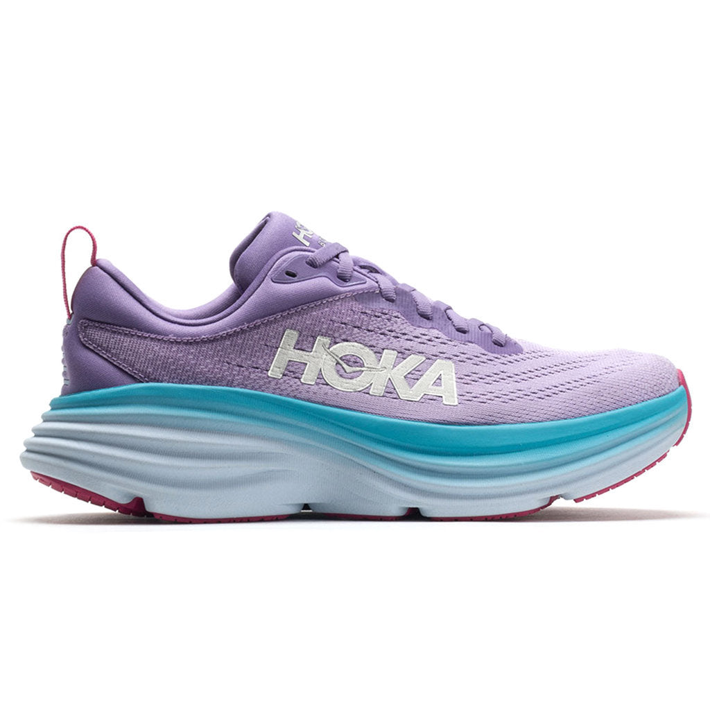 Hoka One One Bondi 8 Textile Womens Sneakers#color_chalk violet pastel lilac