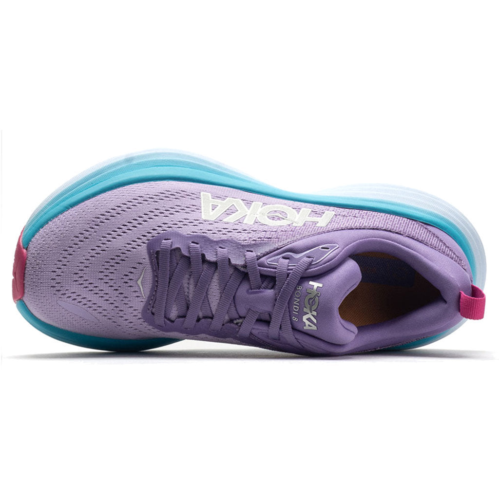 Hoka One One Bondi 8 Textile Womens Sneakers#color_chalk violet pastel lilac