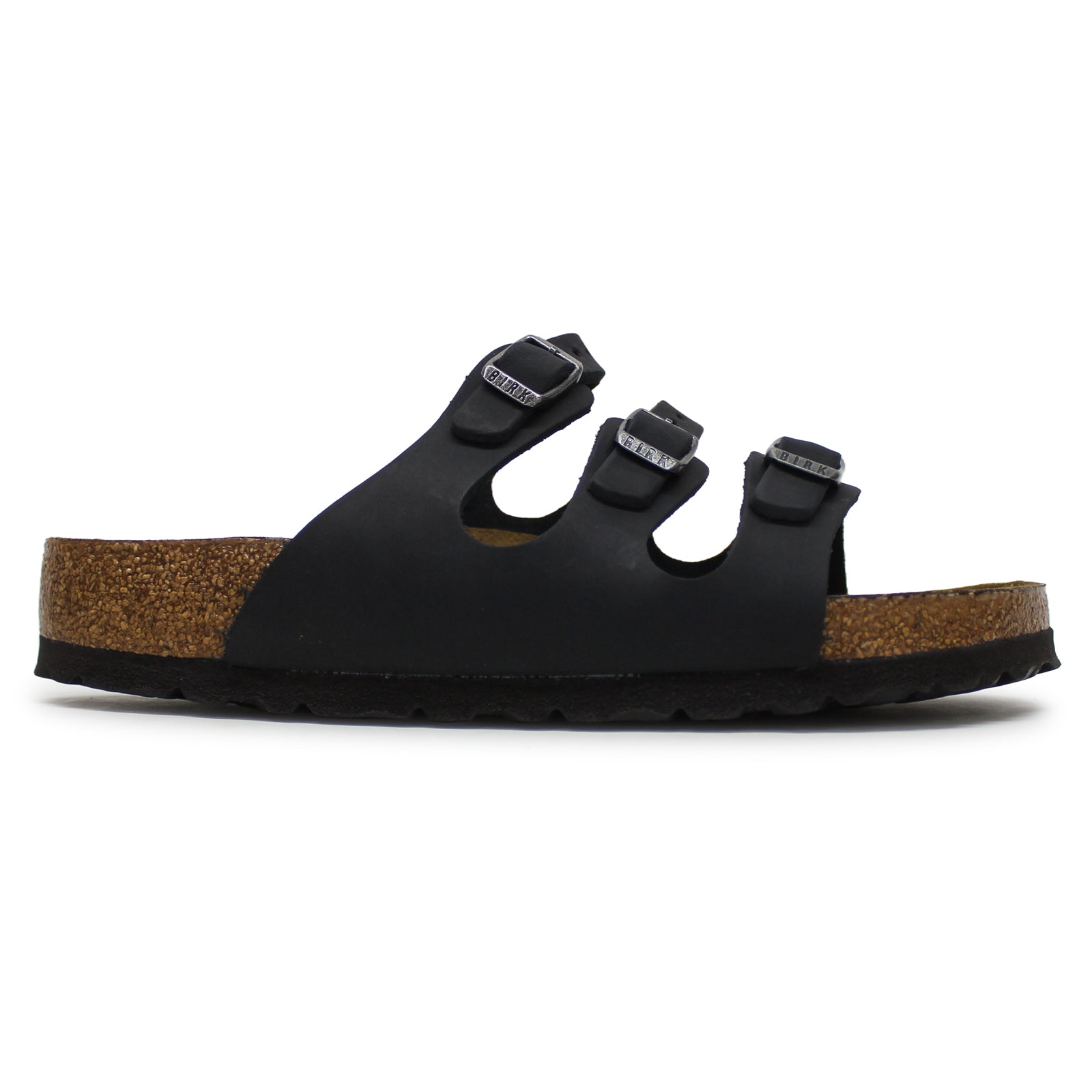 Birkenstock Florida BS Oiled Leather Unisex Sandals#color_black