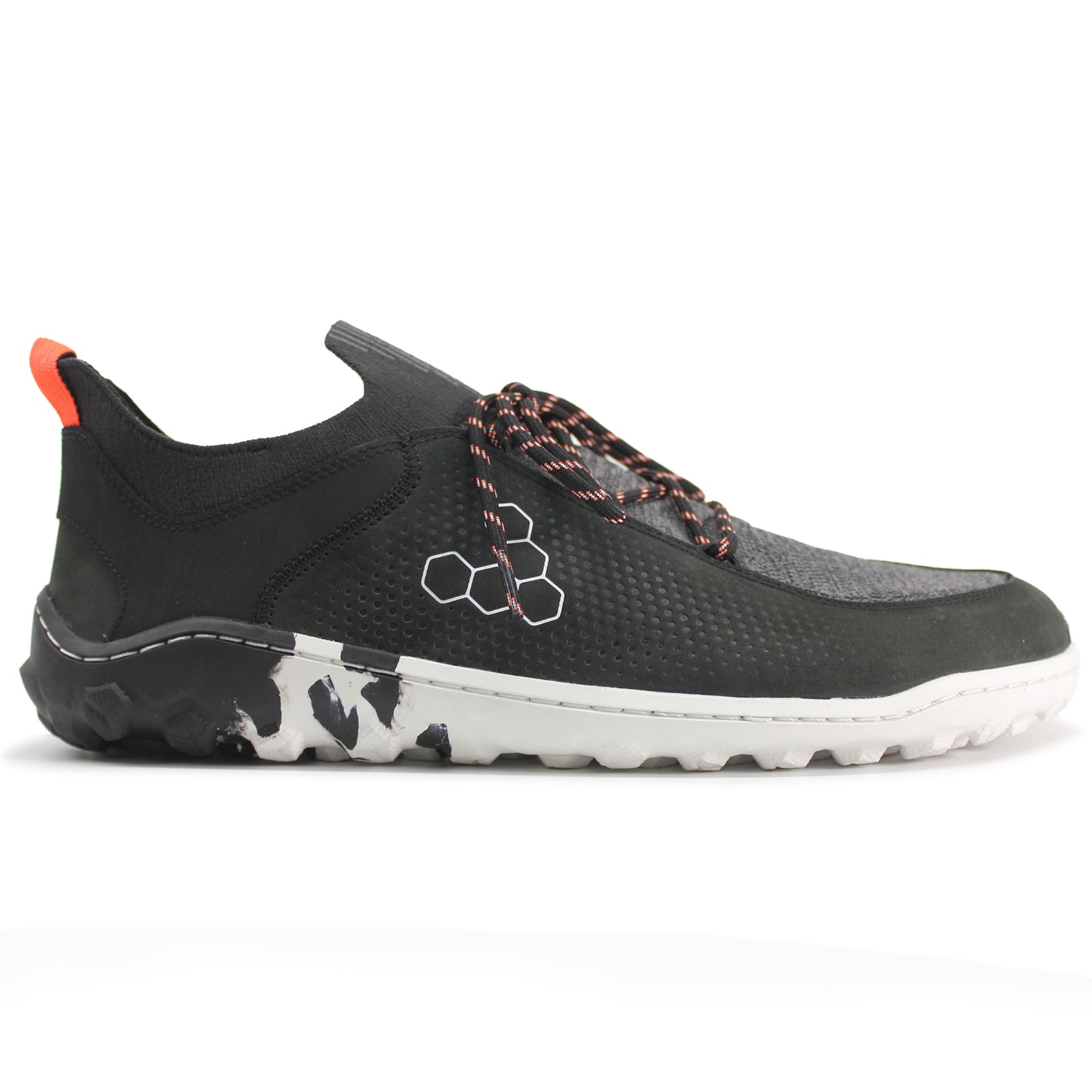 Vivobarefoot Tracker Decon Low FG2 Leather Textile Womens Sneakers#color_black