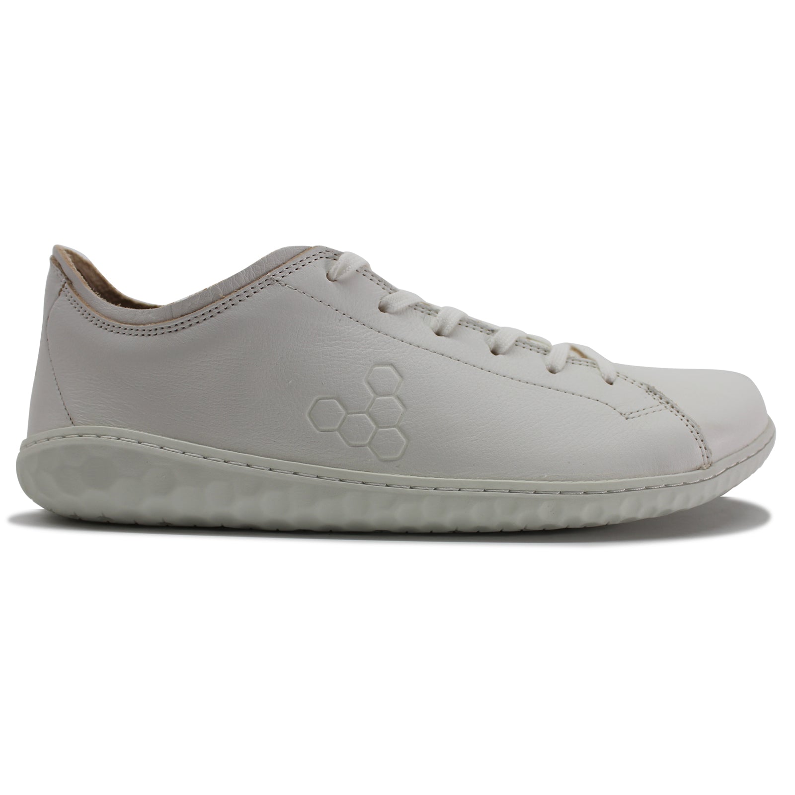 Vivobarefoot Geo Court III 301056-02 Leather Mens Trainers - Bright White - 43#color_bright white