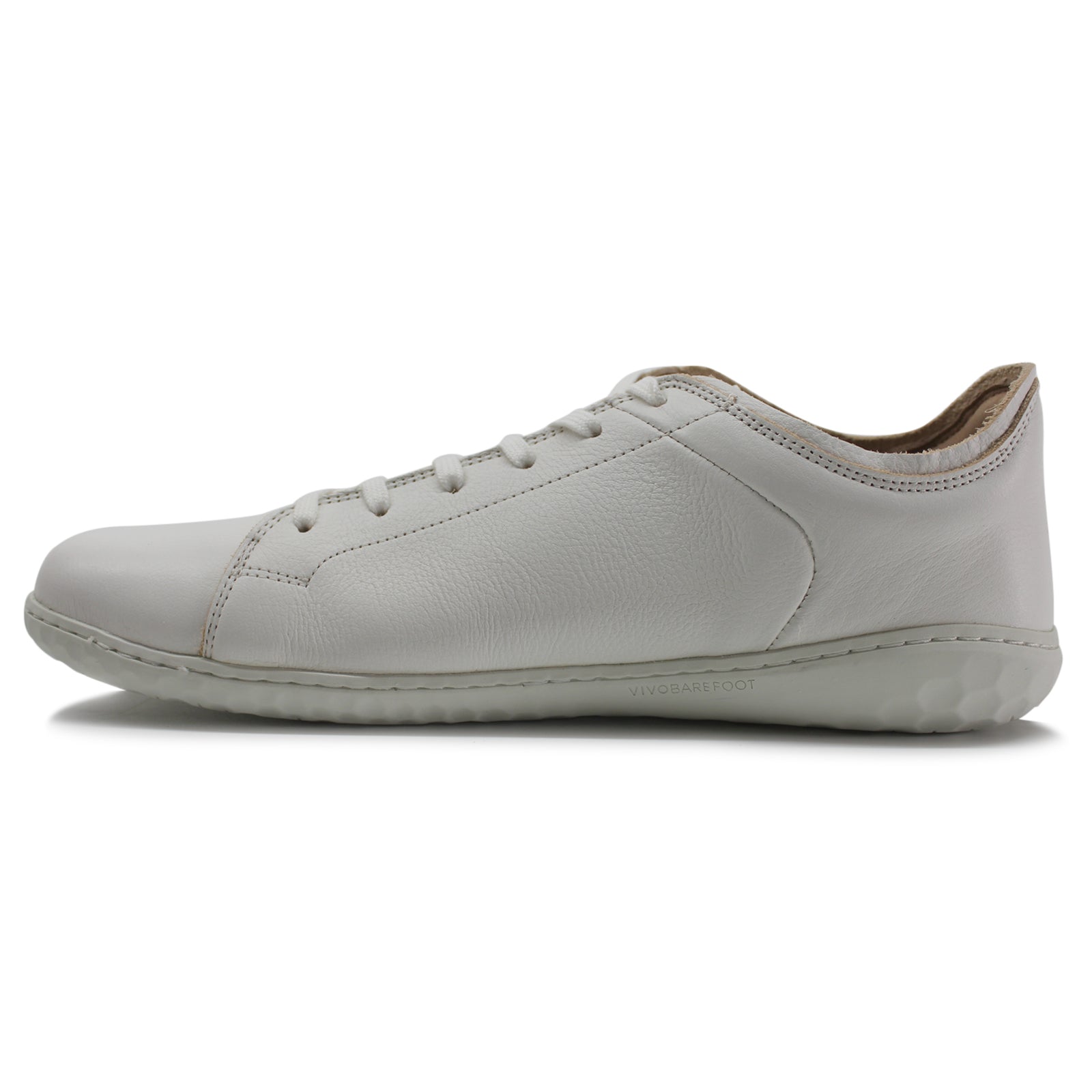 Vivobarefoot Geo Court III 301056-02 Leather Mens Trainers - Bright White - 43#color_bright white