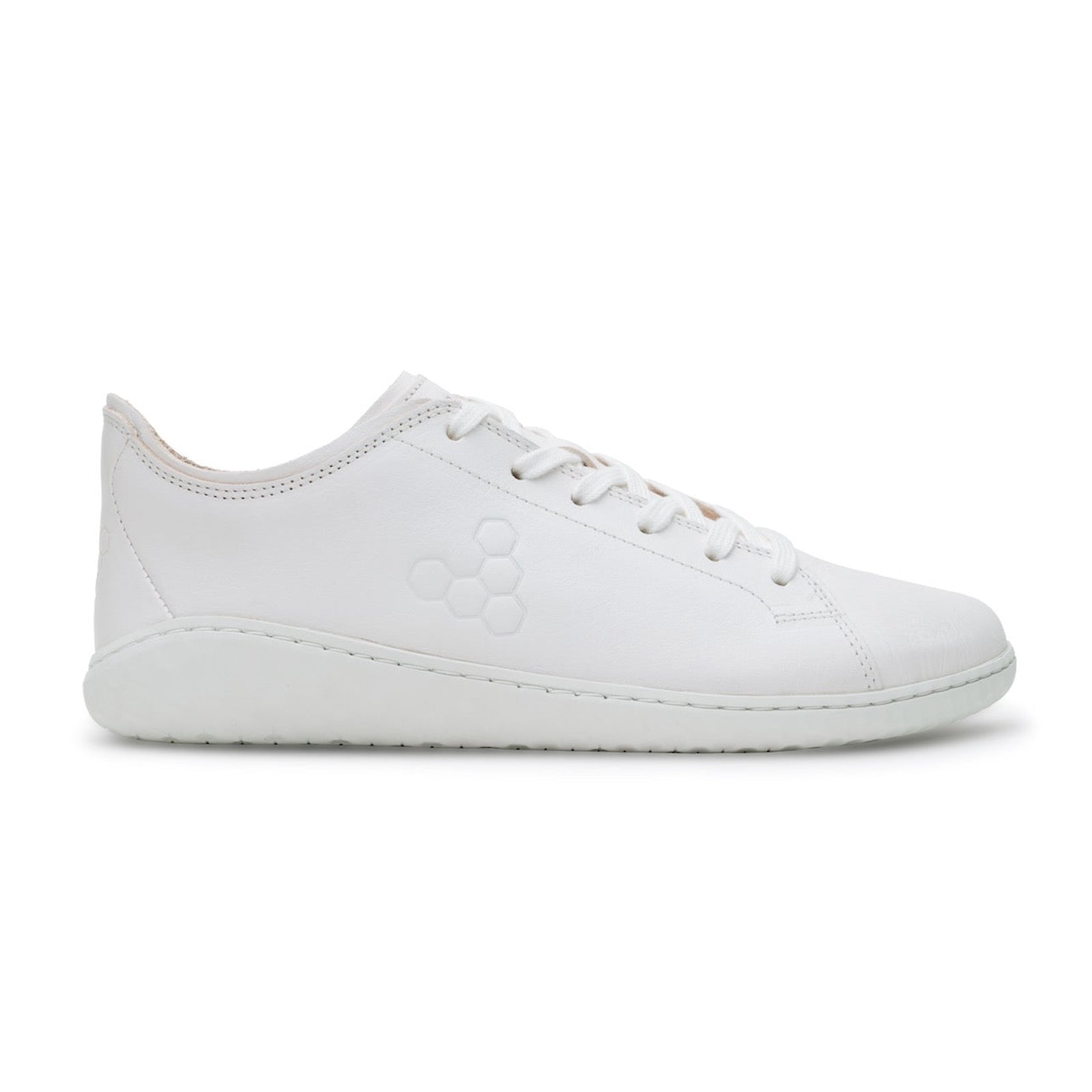 Vivobarefoot Geo Court III 201056-02 Leather Womens Trainers - Bright White - 37#color_bright white